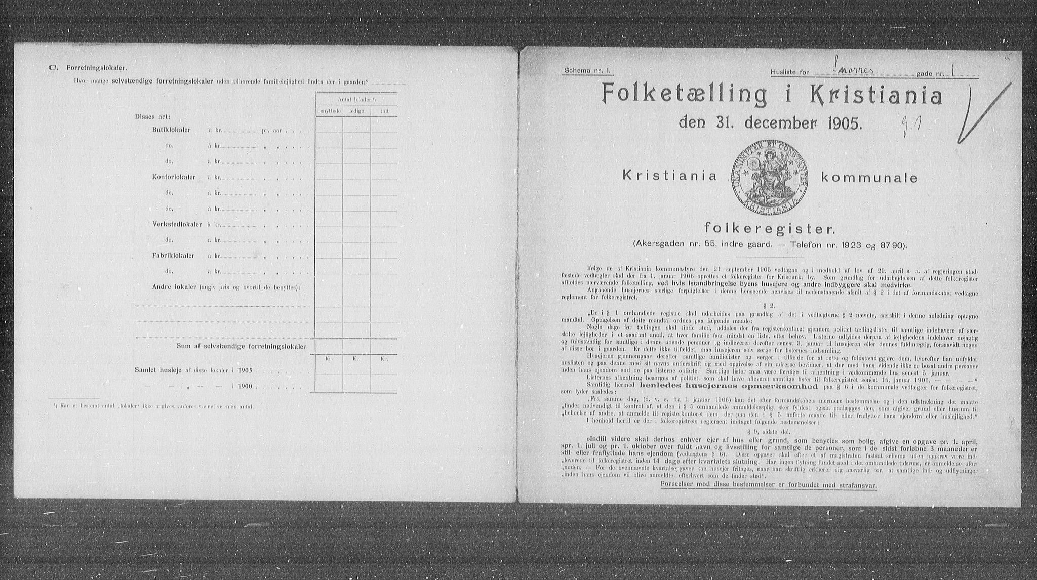 OBA, Municipal Census 1905 for Kristiania, 1905, p. 50897