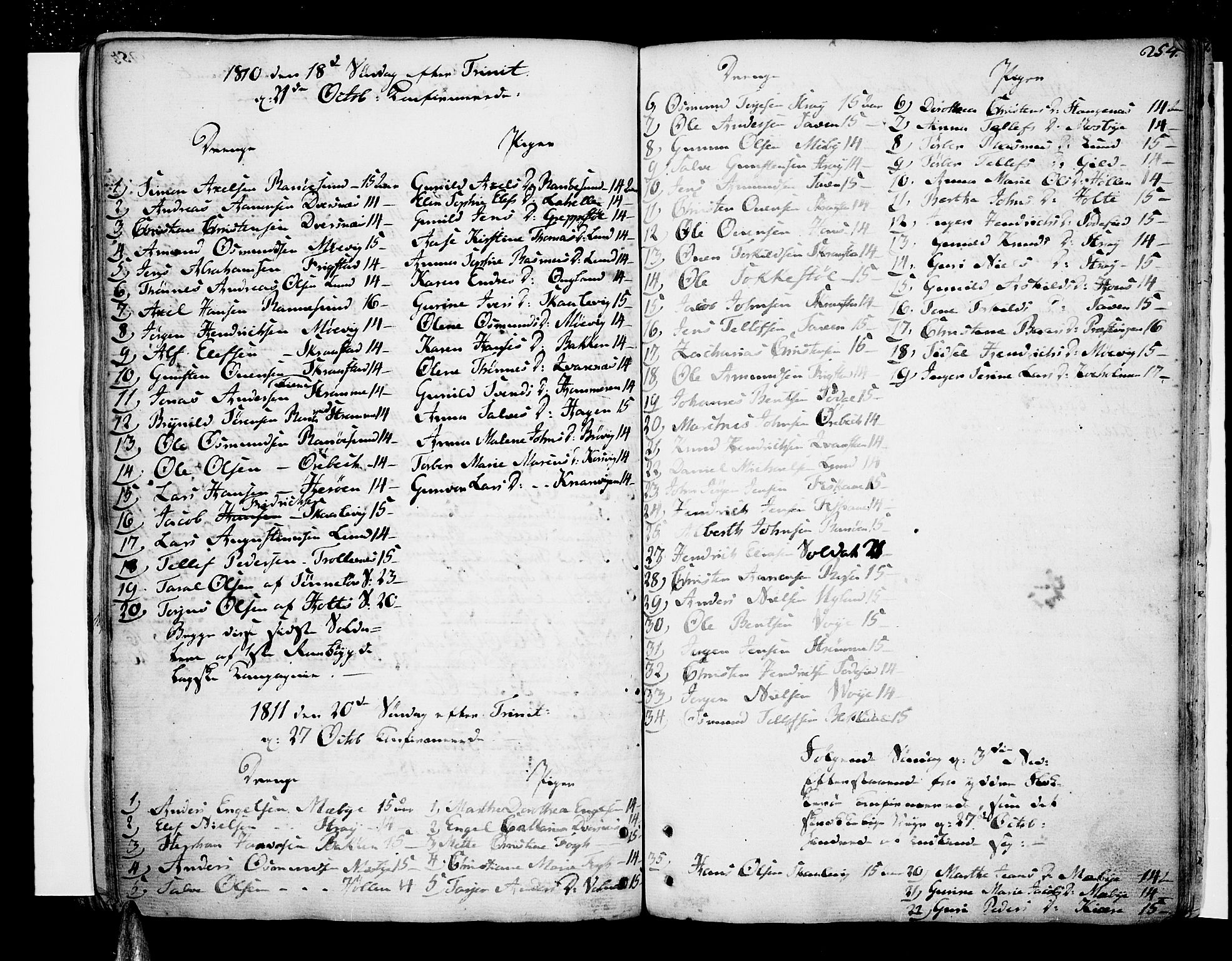 Oddernes sokneprestkontor, AV/SAK-1111-0033/F/Fa/Faa/L0004: Parish register (official) no. A 4, 1764-1820, p. 254