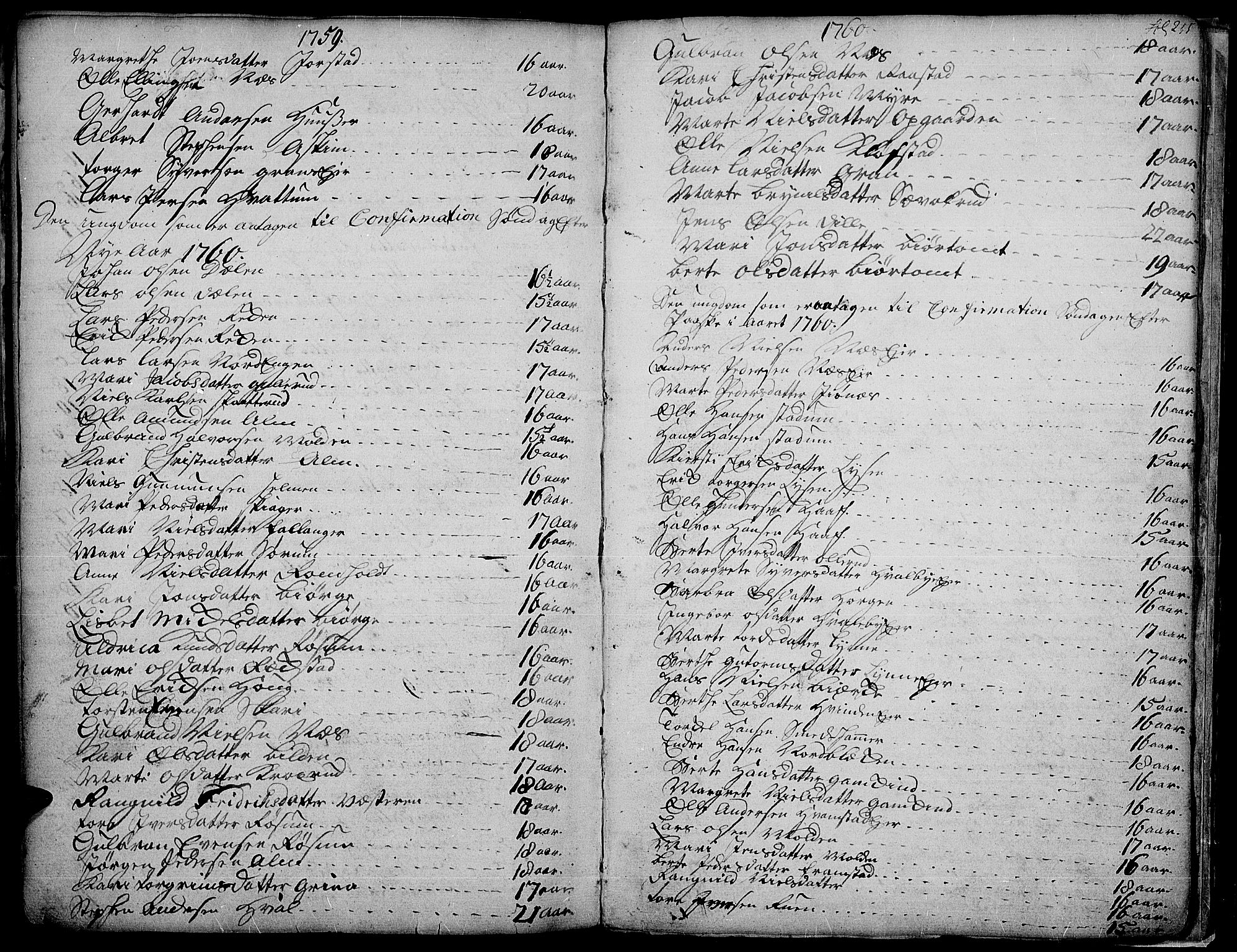 Gran prestekontor, AV/SAH-PREST-112/H/Ha/Haa/L0004: Parish register (official) no. 4, 1759-1775, p. 255