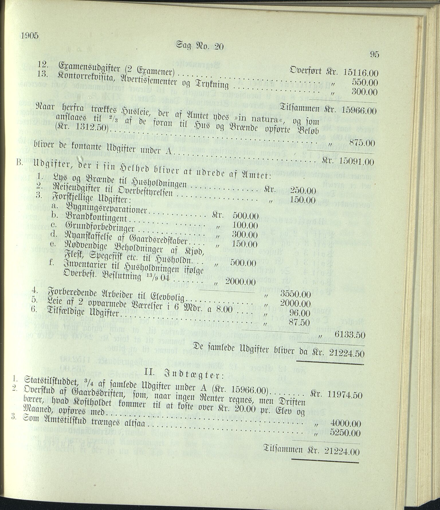 Vestfold fylkeskommune. Fylkestinget, VEMU/A-1315/A/Ab/Abb/L0052: Fylkestingsforhandlinger, 1905, p. 95