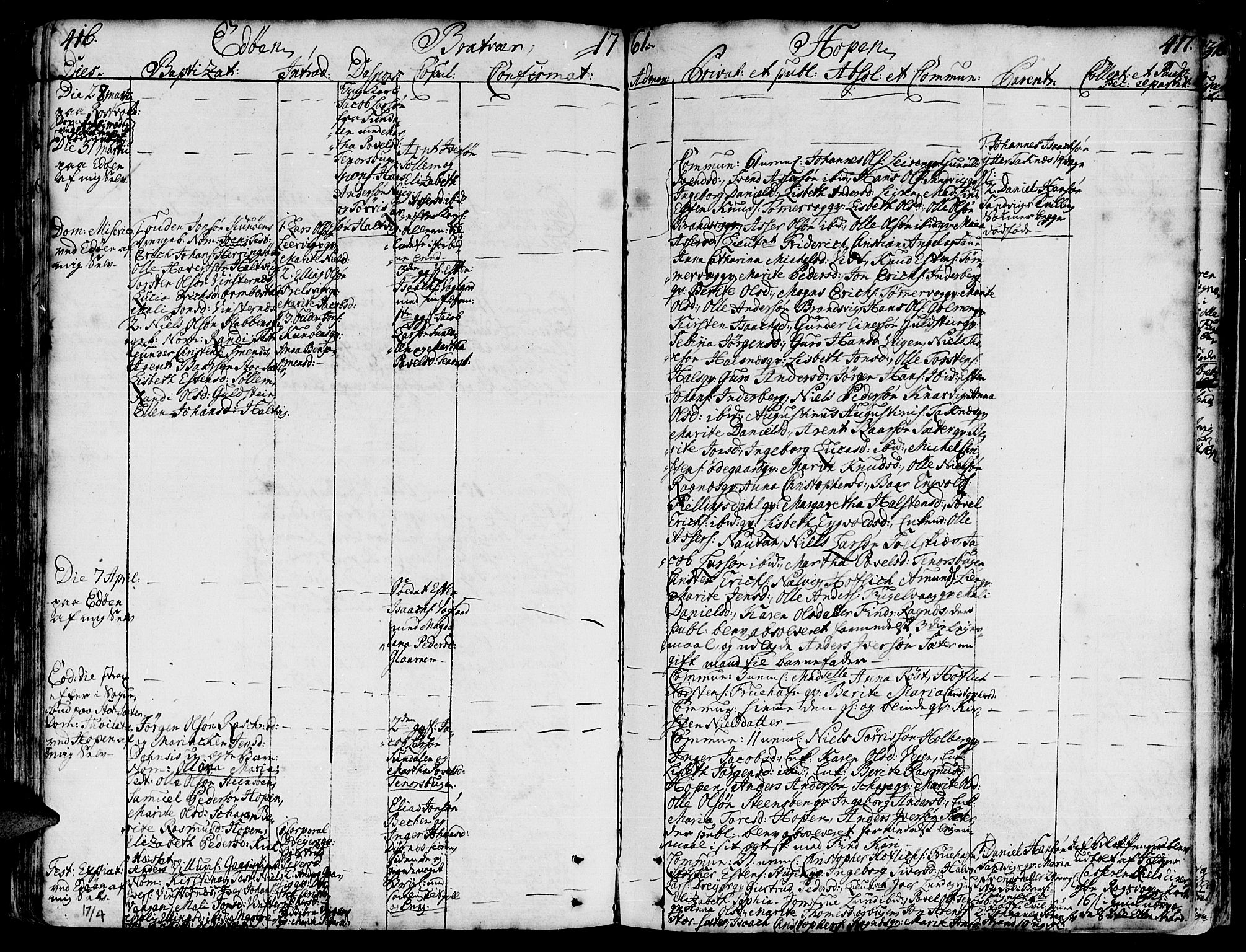 Ministerialprotokoller, klokkerbøker og fødselsregistre - Møre og Romsdal, AV/SAT-A-1454/581/L0931: Parish register (official) no. 581A01, 1751-1765, p. 416-417