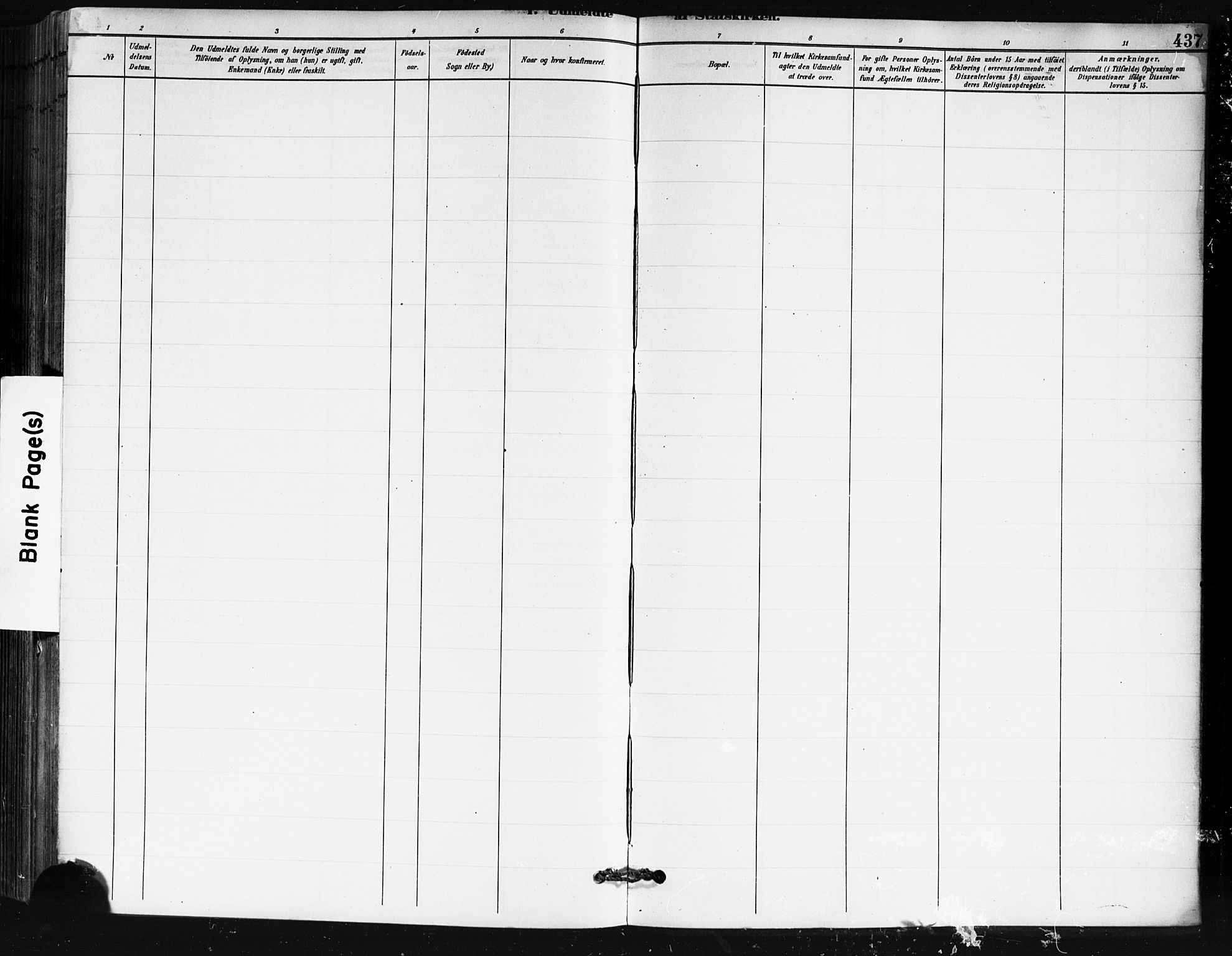 Skedsmo prestekontor Kirkebøker, SAO/A-10033a/G/Ga/L0004: Parish register (copy) no. I 4, 1883-1895, p. 437