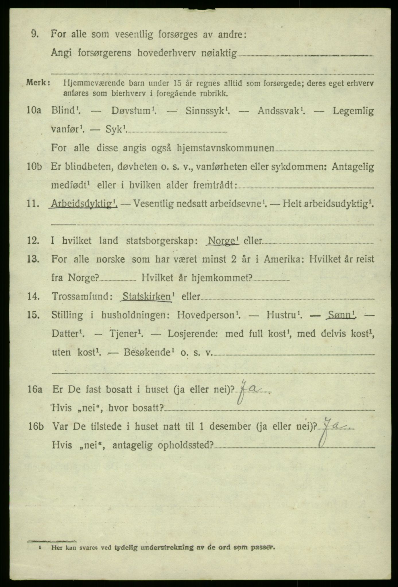 SAB, 1920 census for Manger, 1920, p. 1956