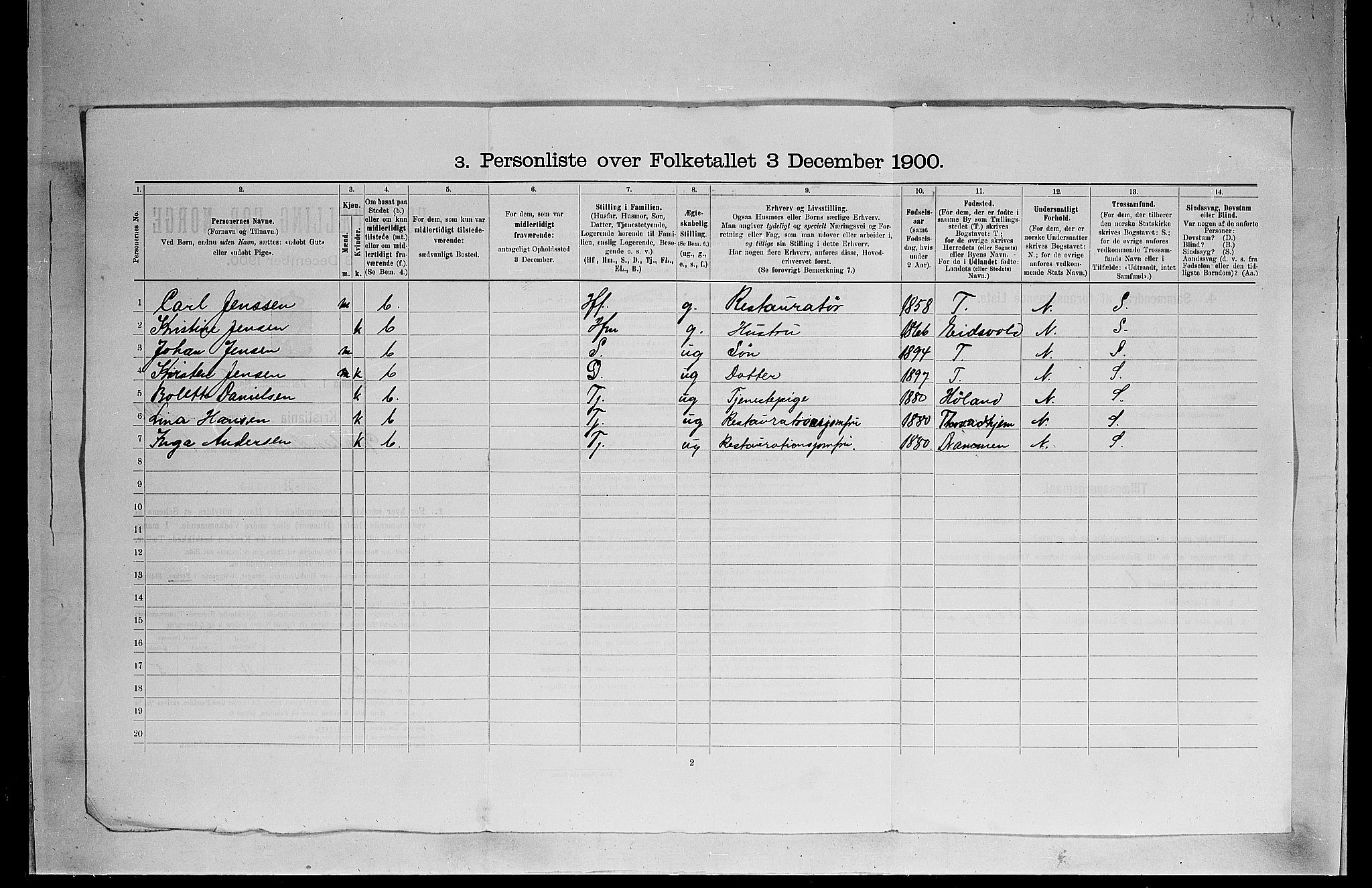 SAO, 1900 census for Kristiania, 1900, p. 29775