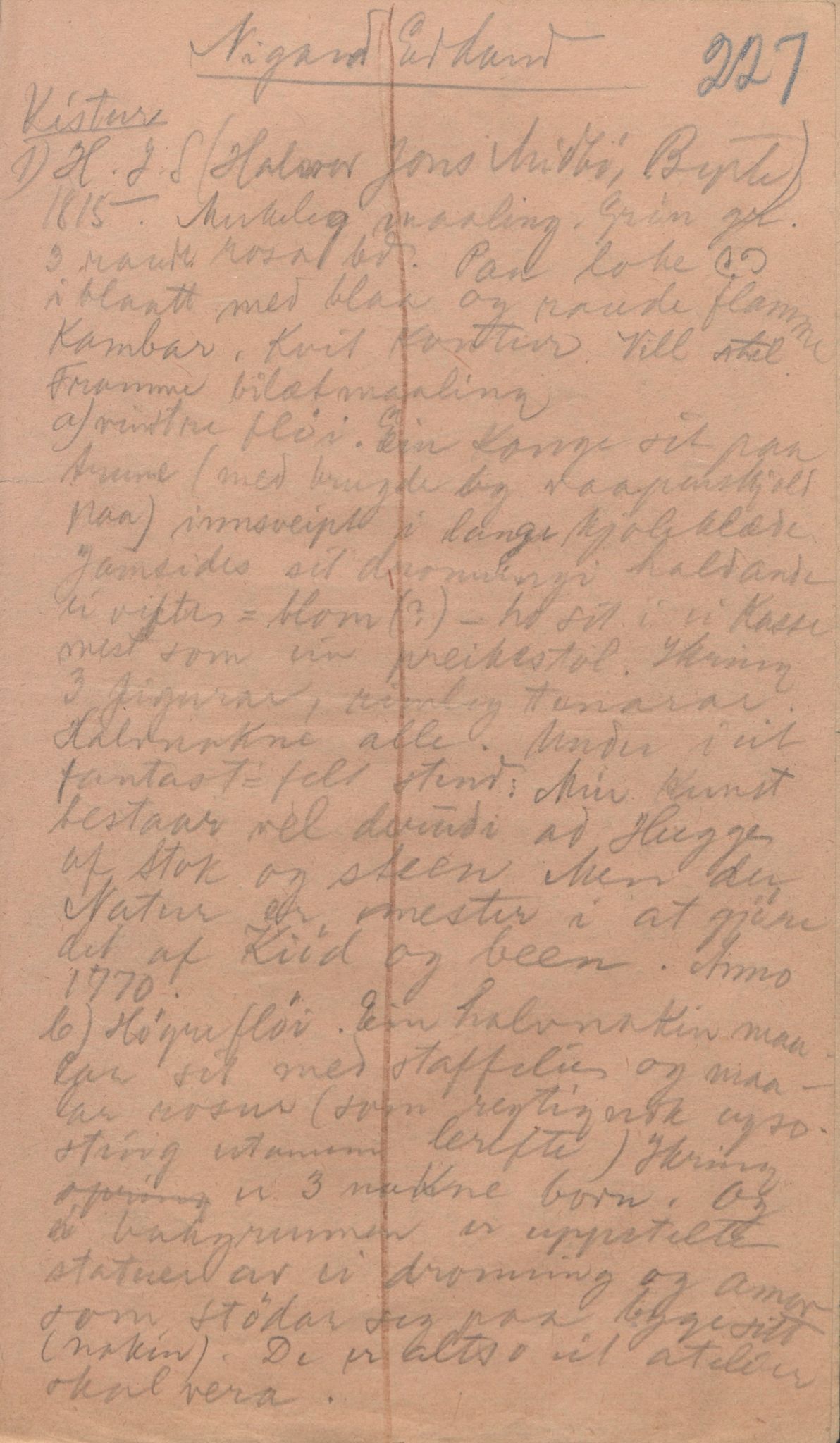 Rikard Berge, TEMU/TGM-A-1003/F/L0004/0049: 101-159 / 152 Om bygdefolk. Stev om jente. Blodstemming, 1904-1906, p. 227