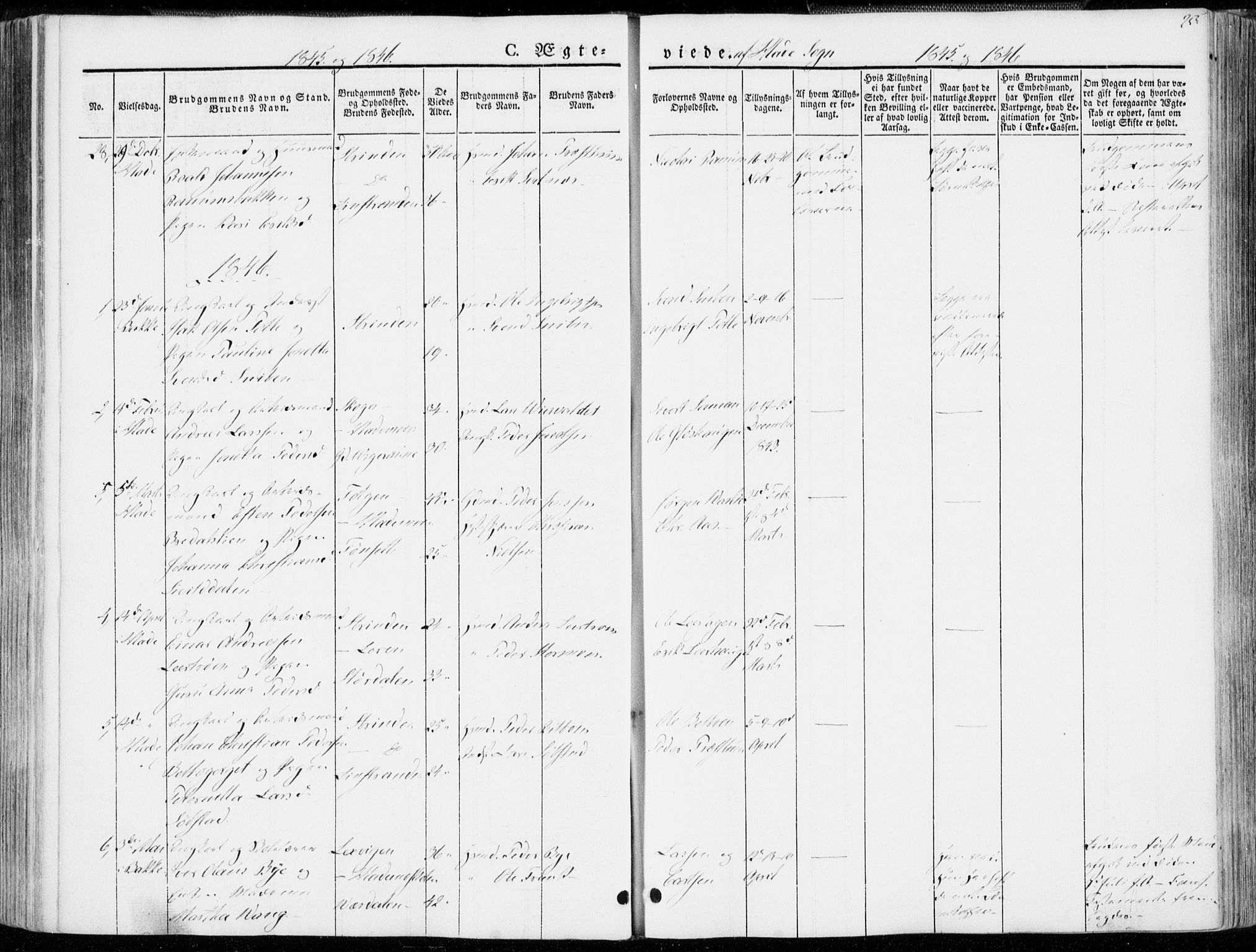 Ministerialprotokoller, klokkerbøker og fødselsregistre - Sør-Trøndelag, SAT/A-1456/606/L0290: Parish register (official) no. 606A05, 1841-1847, p. 255