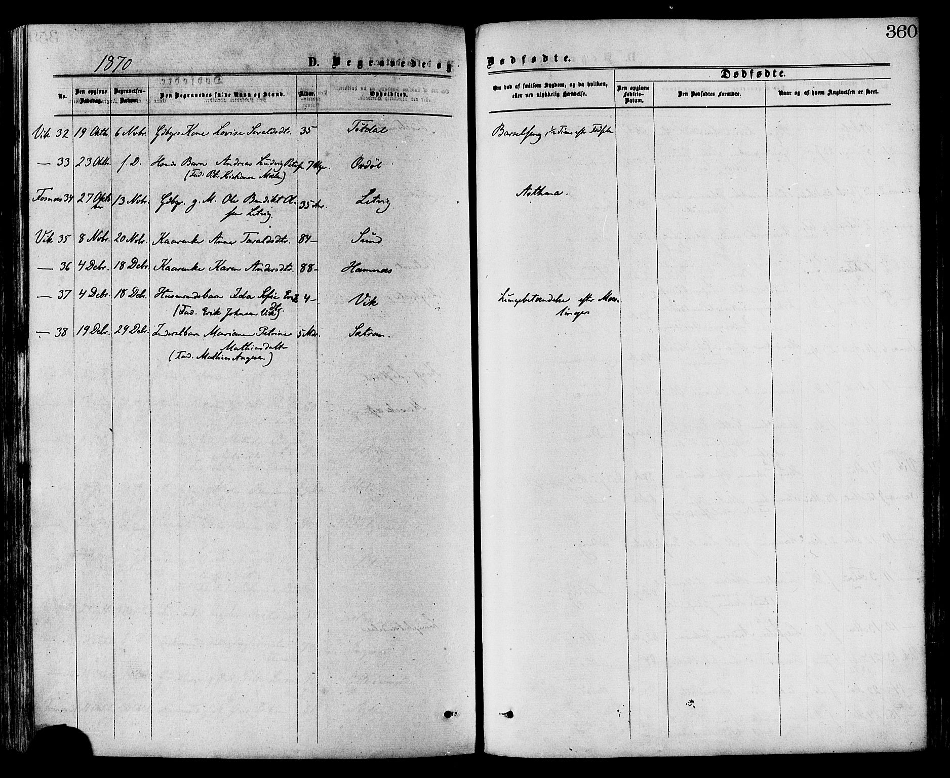 Ministerialprotokoller, klokkerbøker og fødselsregistre - Nord-Trøndelag, SAT/A-1458/773/L0616: Parish register (official) no. 773A07, 1870-1887, p. 360