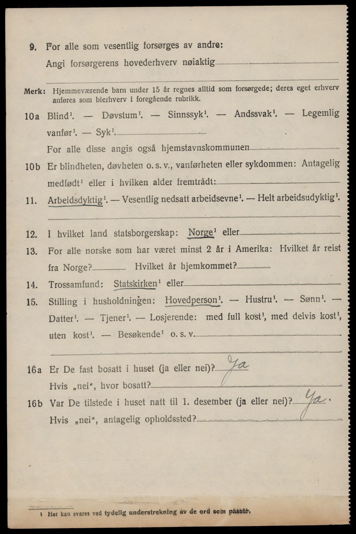 SAST, 1920 census for Høyland, 1920, p. 12975