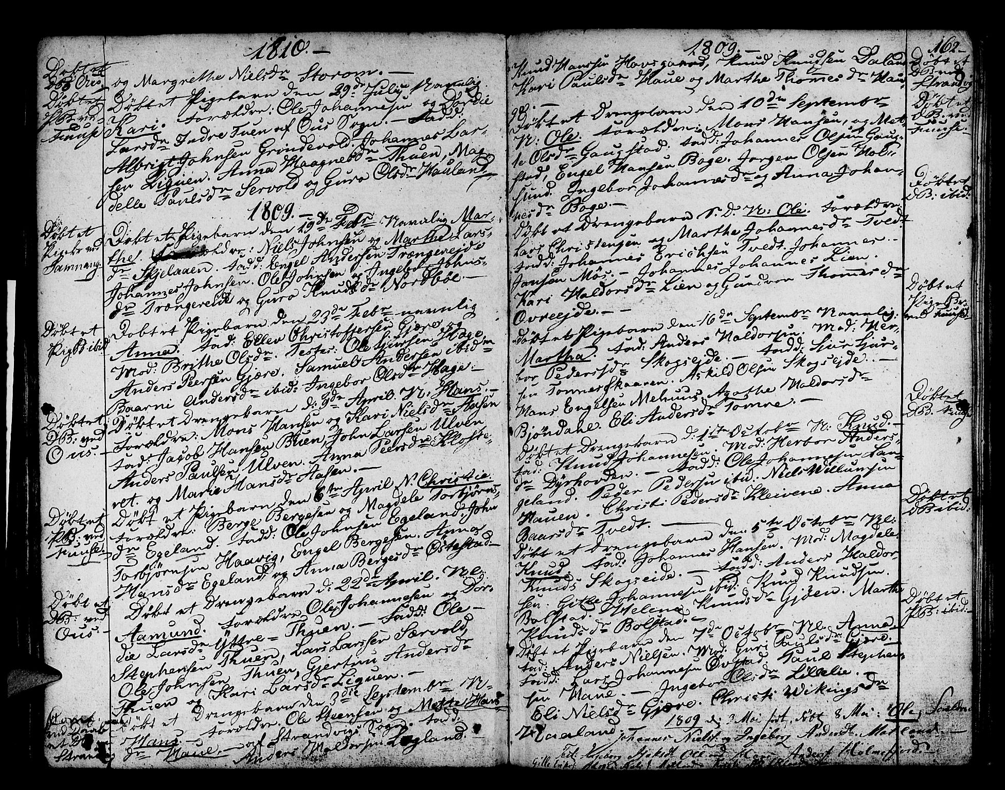 Os sokneprestembete, SAB/A-99929: Parish register (official) no. A 11, 1789-1815, p. 162