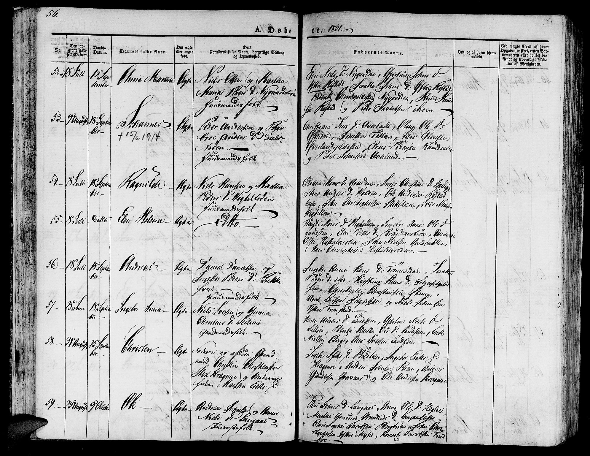 Ministerialprotokoller, klokkerbøker og fødselsregistre - Nord-Trøndelag, AV/SAT-A-1458/701/L0006: Parish register (official) no. 701A06, 1825-1841, p. 56