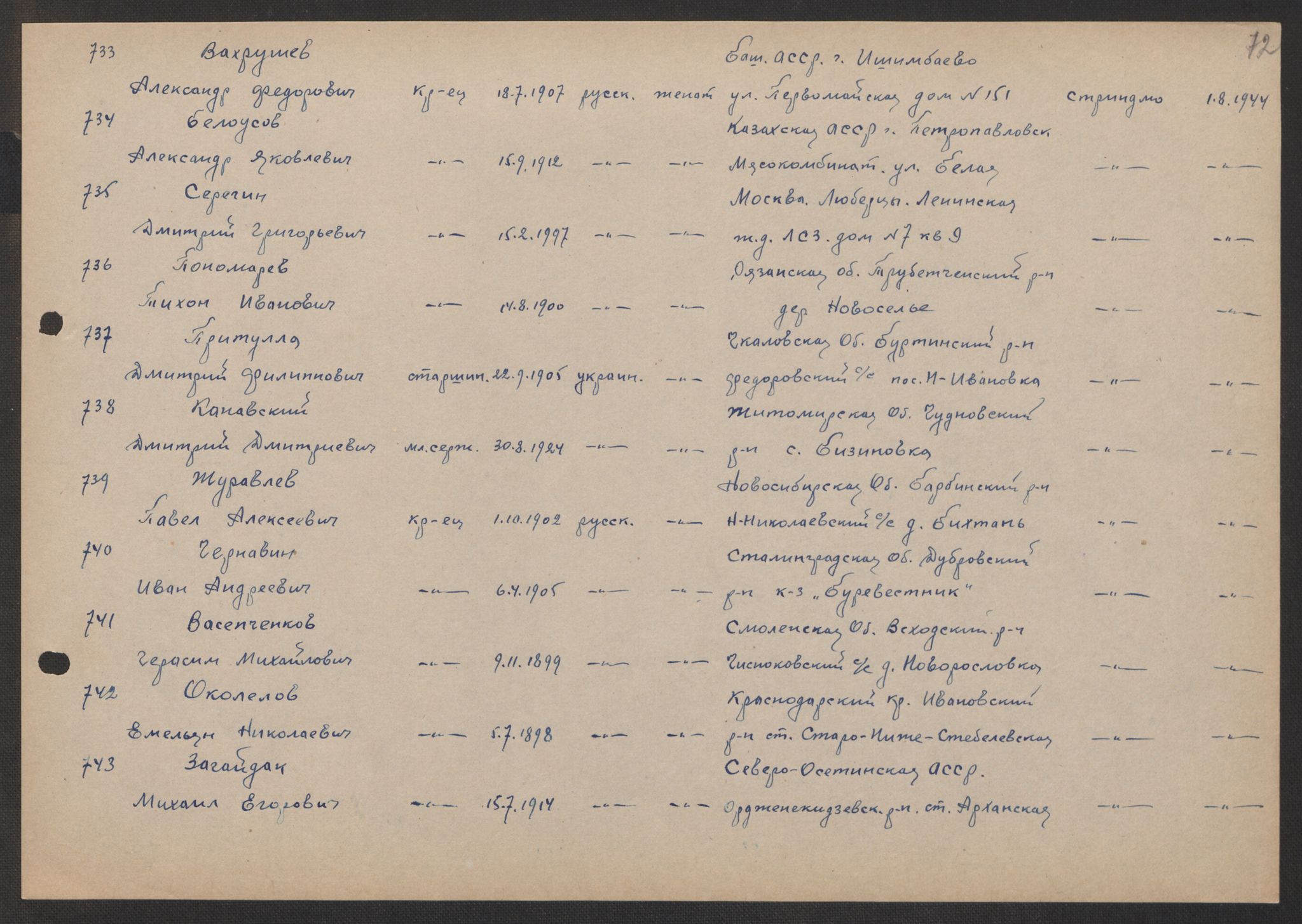 Flyktnings- og fangedirektoratet, Repatrieringskontoret, AV/RA-S-1681/D/Db/L0017: Displaced Persons (DPs) og sivile tyskere, 1945-1948, p. 293