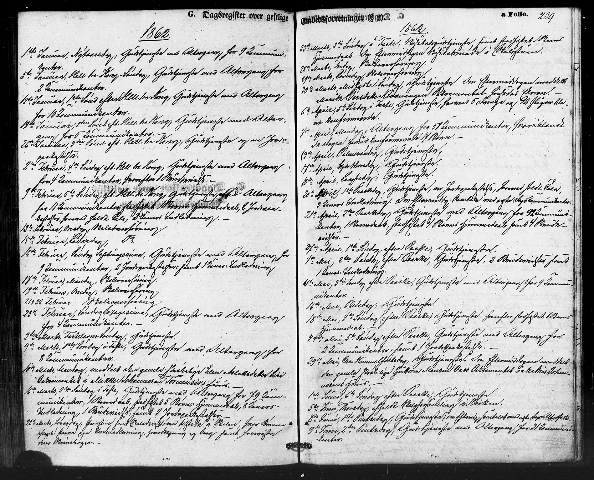 Kautokeino sokneprestembete, AV/SATØ-S-1340/H/Ha/L0003.kirke: Parish register (official) no. 3, 1862-1879, p. 239