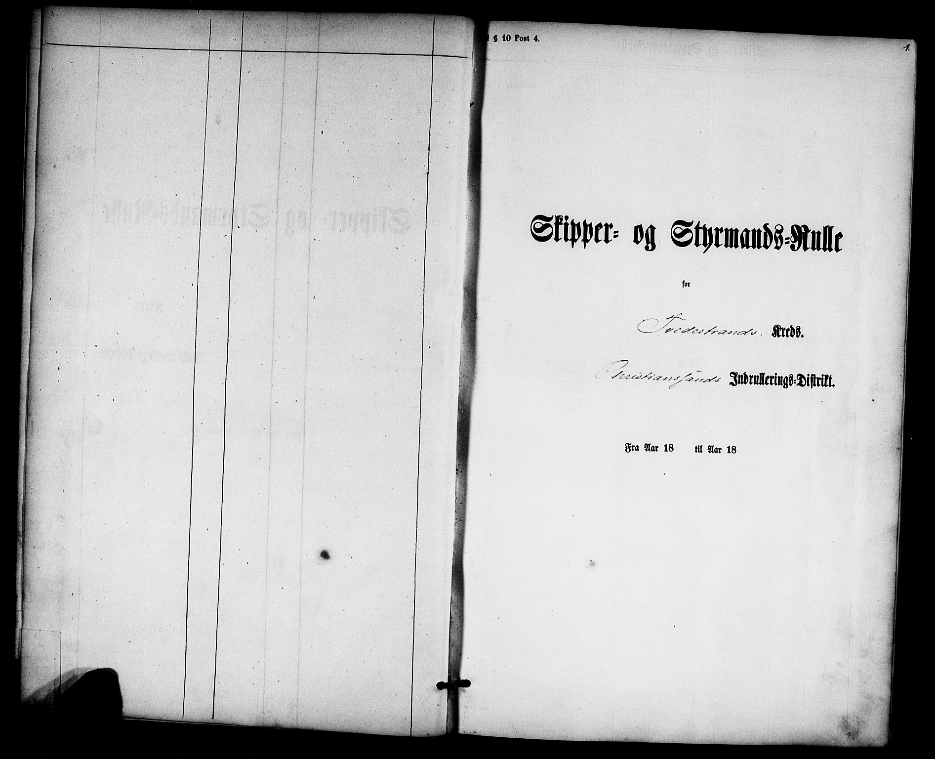Tvedestrand mønstringskrets, AV/SAK-2031-0011/F/Fc/L0001: Skipper- og styrmannsrulle nr 1-435, U-43, 1860-1867, p. 16