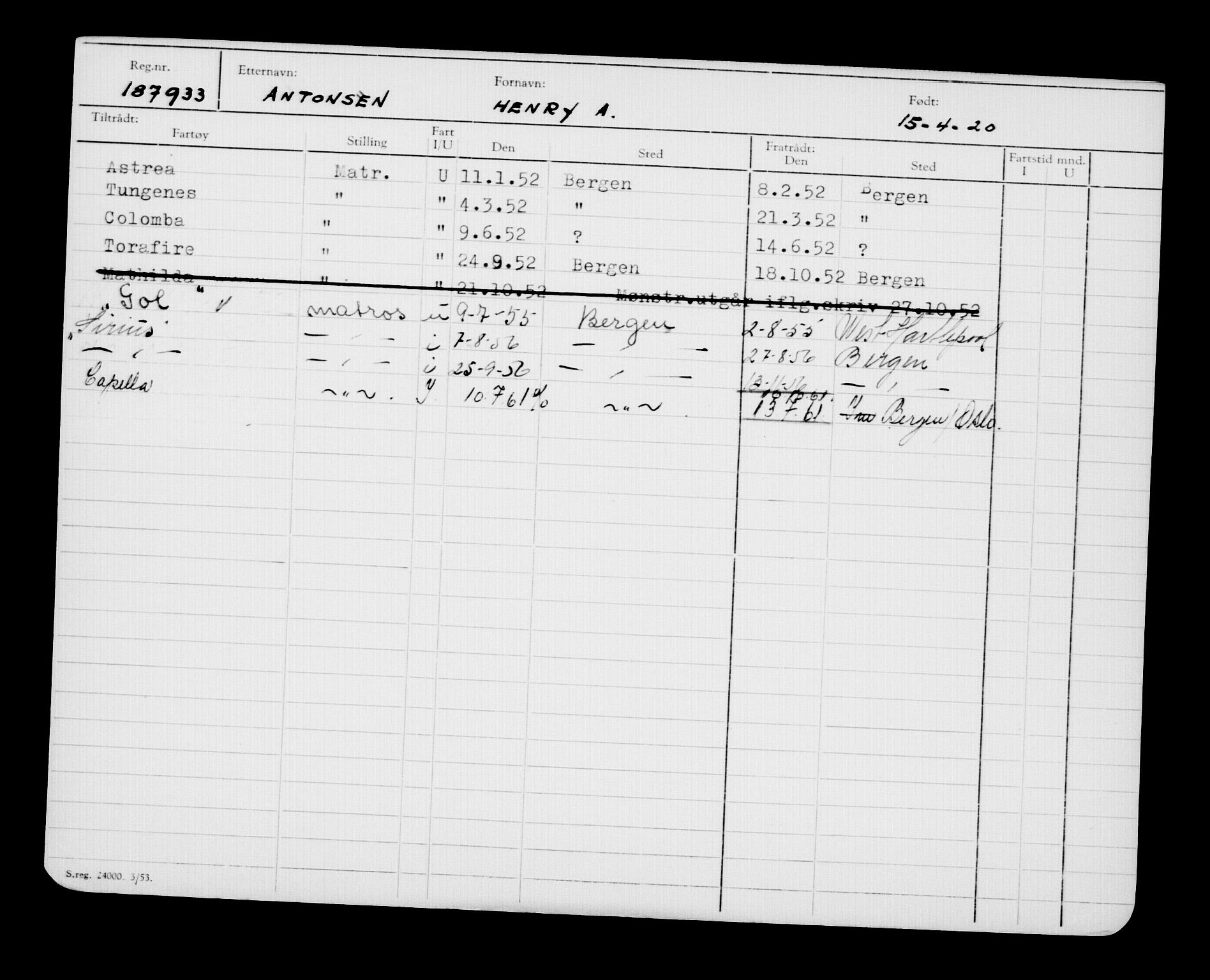 Direktoratet for sjømenn, AV/RA-S-3545/G/Gb/L0179: Hovedkort, 1920, p. 440