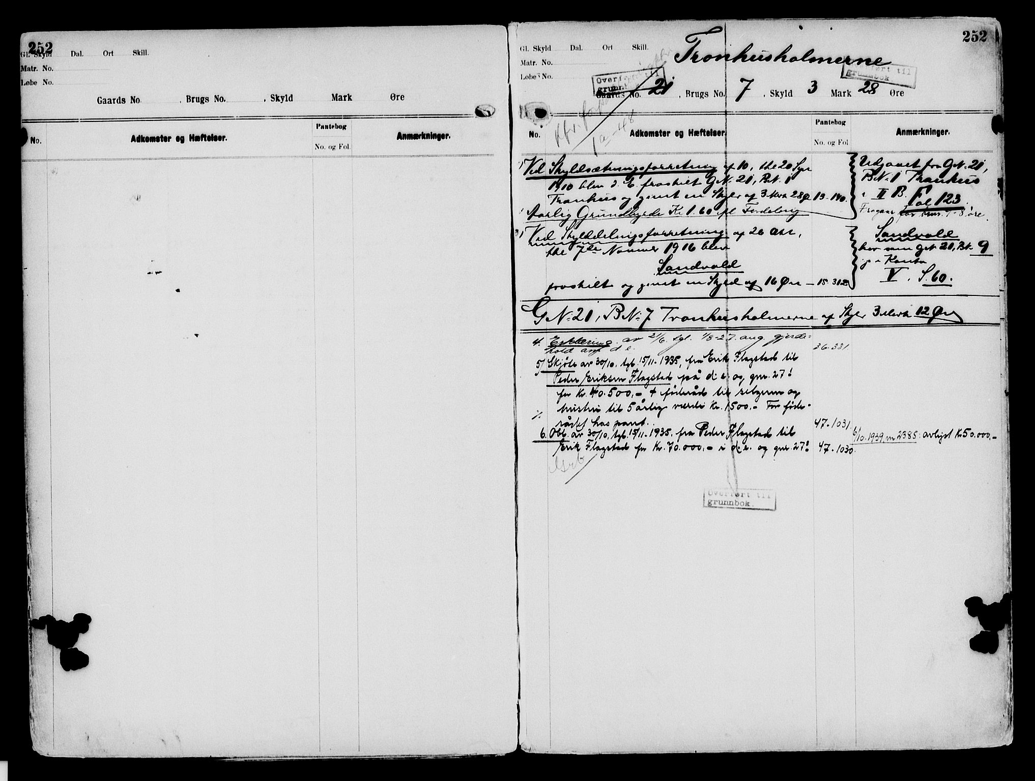 Nord-Hedmark sorenskriveri, SAH/TING-012/H/Ha/Had/Hade/L0003: Mortgage register no. 4.3, 1899-1940, p. 252