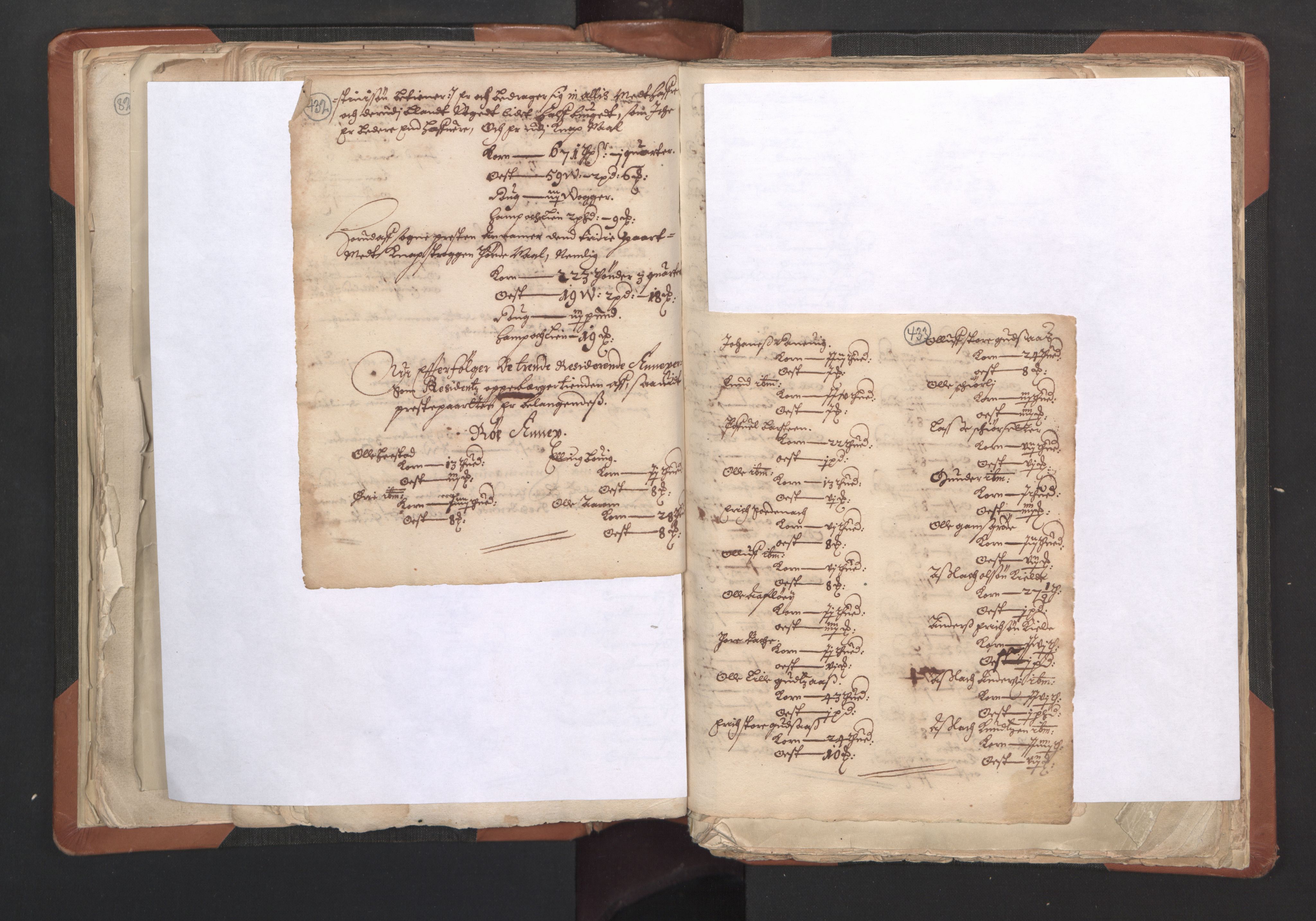RA, Vicar's Census 1664-1666, no. 27: Romsdal deanery, 1664-1666, p. 432-433
