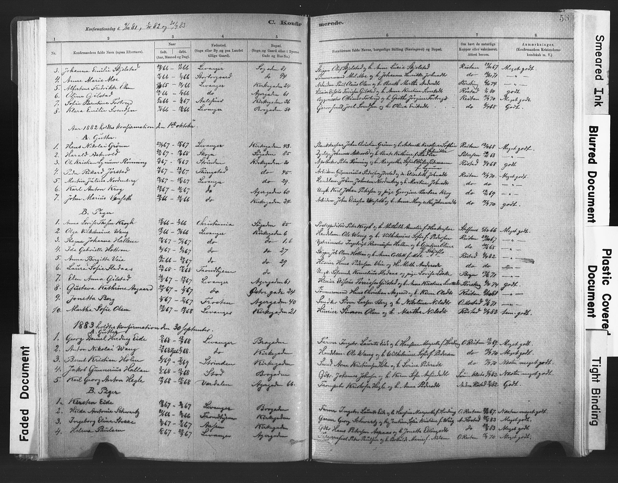 Ministerialprotokoller, klokkerbøker og fødselsregistre - Nord-Trøndelag, SAT/A-1458/720/L0189: Parish register (official) no. 720A05, 1880-1911, p. 58