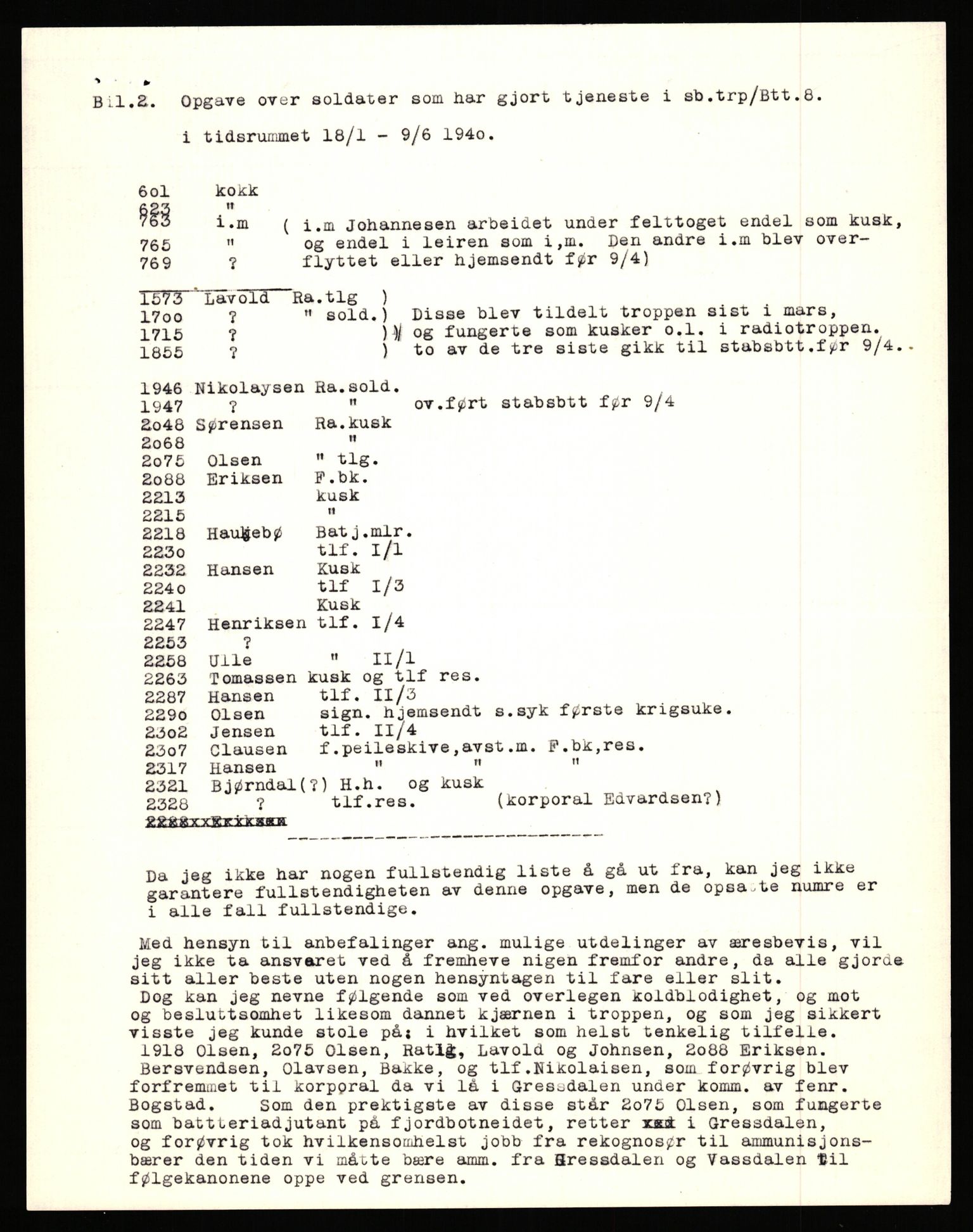 Forsvaret, Forsvarets krigshistoriske avdeling, AV/RA-RAFA-2017/Y/Yb/L0154: II-C-11-650-657  -  6. Divisjon, 1940, p. 231