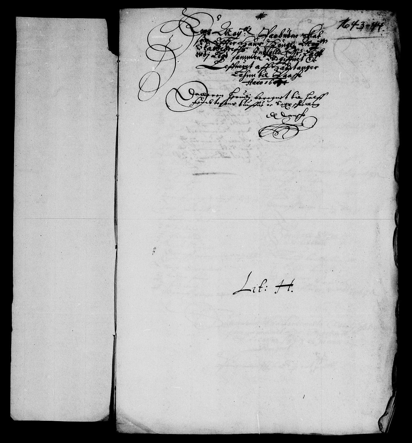 Rentekammeret inntil 1814, Reviderte regnskaper, Lensregnskaper, AV/RA-EA-5023/R/Rb/Rbt/L0097: Bergenhus len, 1643-1644