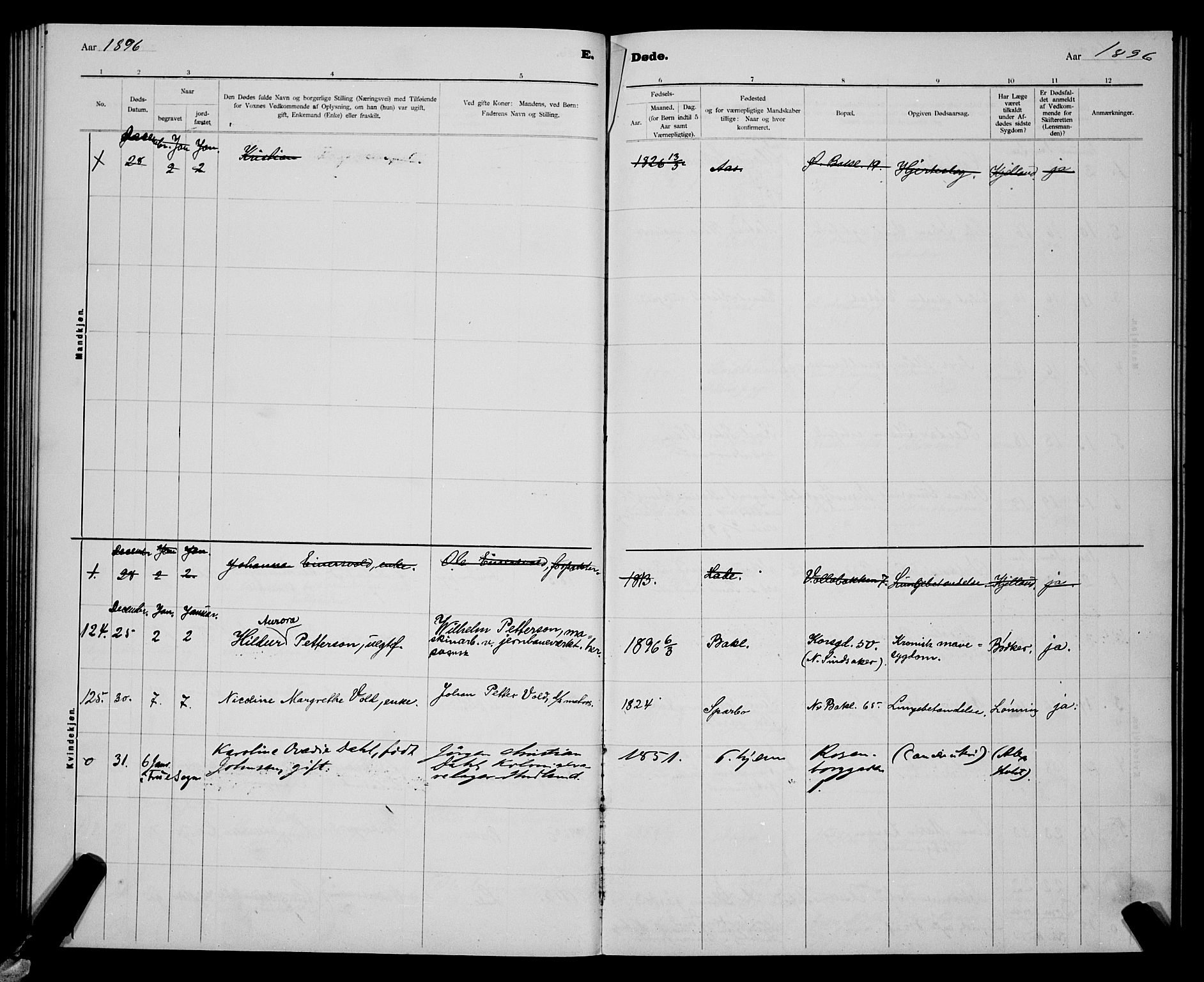 Ministerialprotokoller, klokkerbøker og fødselsregistre - Sør-Trøndelag, AV/SAT-A-1456/604/L0224: Parish register (copy) no. 604C07, 1894-1898