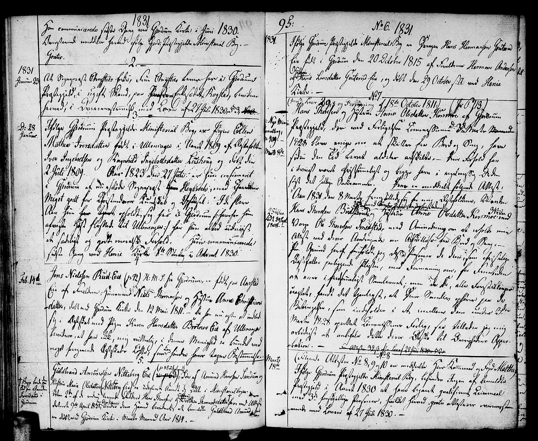 Gjerdrum prestekontor Kirkebøker, AV/SAO-A-10412b/F/Fa/L0003: Parish register (official) no. I 3, 1798-1815, p. 95