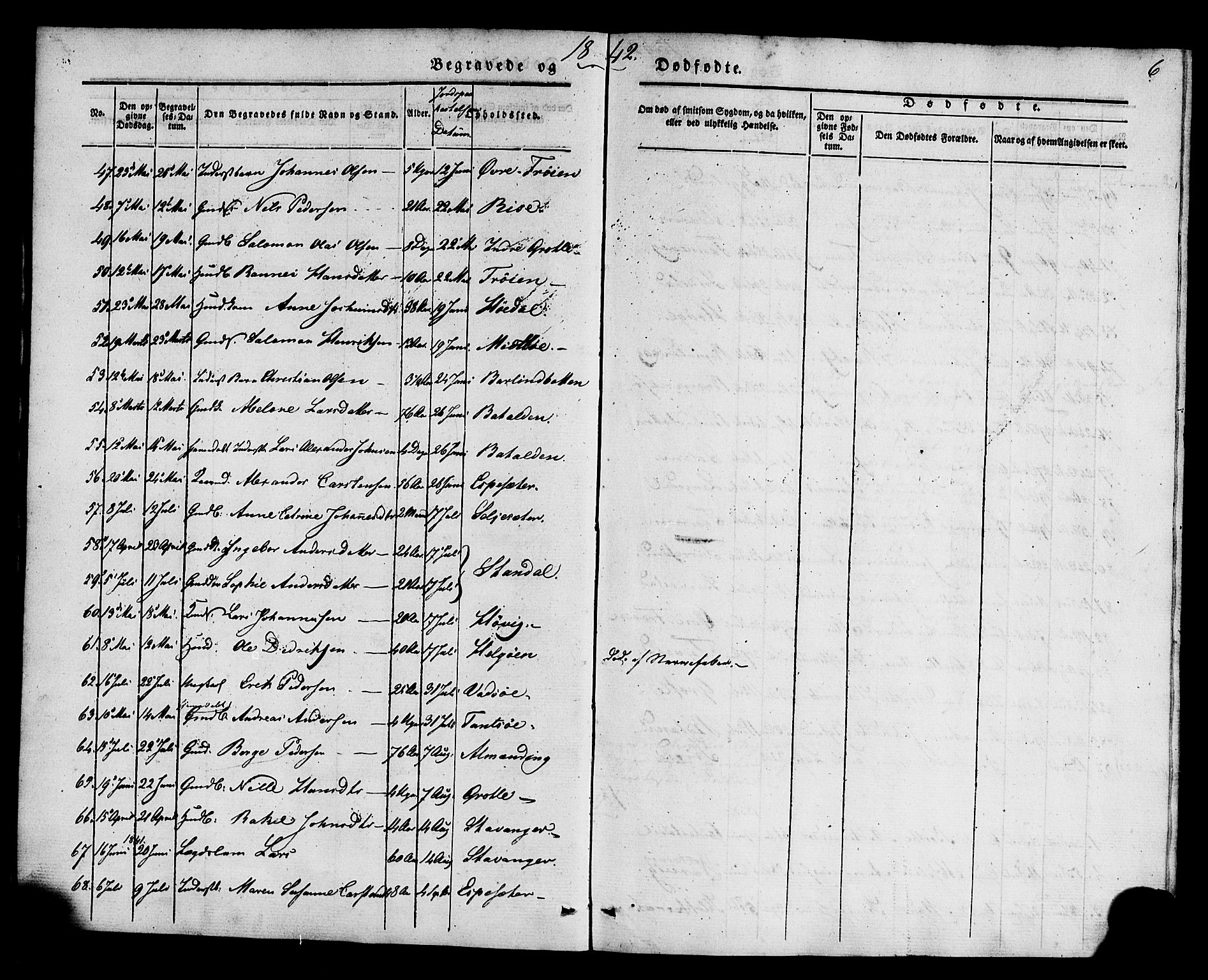 Kinn sokneprestembete, AV/SAB-A-80801/H/Haa/Haaa/L0011: Parish register (official) no. A 11, 1841-1855, p. 6