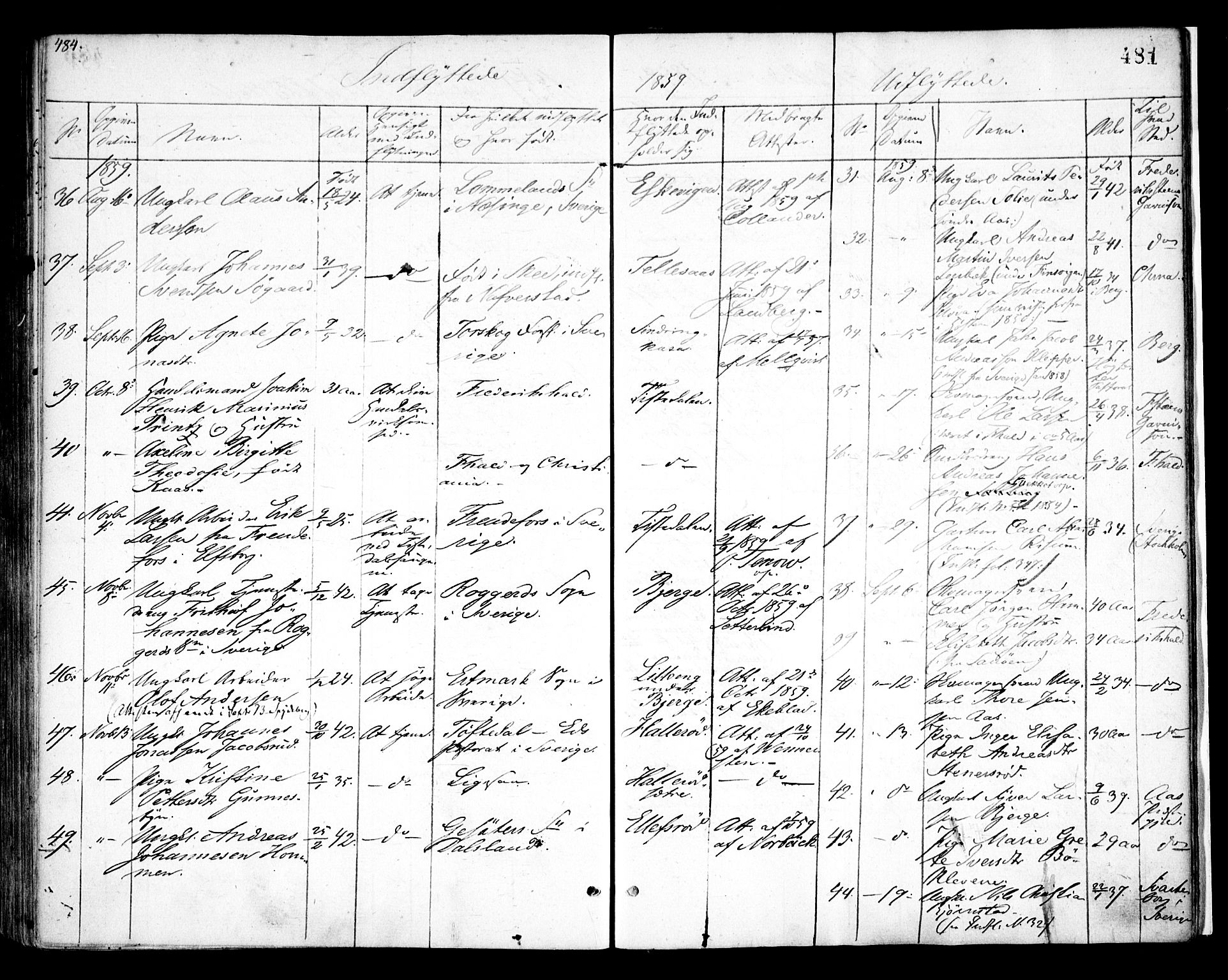 Idd prestekontor Kirkebøker, AV/SAO-A-10911/F/Fc/L0004b: Parish register (official) no. III 4B, 1848-1860, p. 481