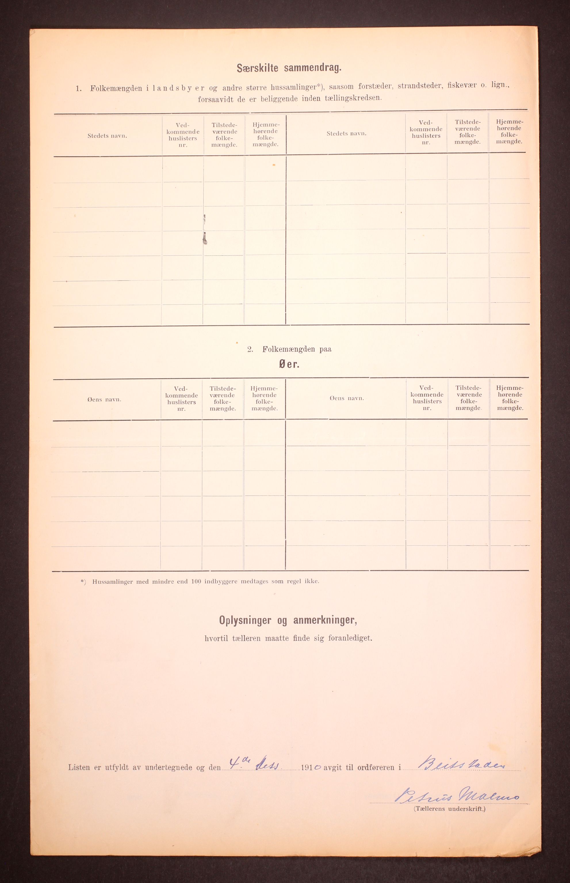 RA, 1910 census for Beitstad, 1910, p. 9