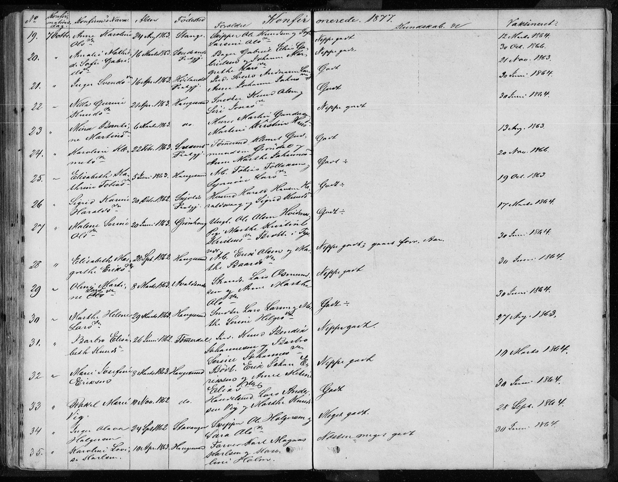 Torvastad sokneprestkontor, AV/SAST-A -101857/H/Ha/Haa/L0013: Parish register (official) no. A 12.2, 1867-1877