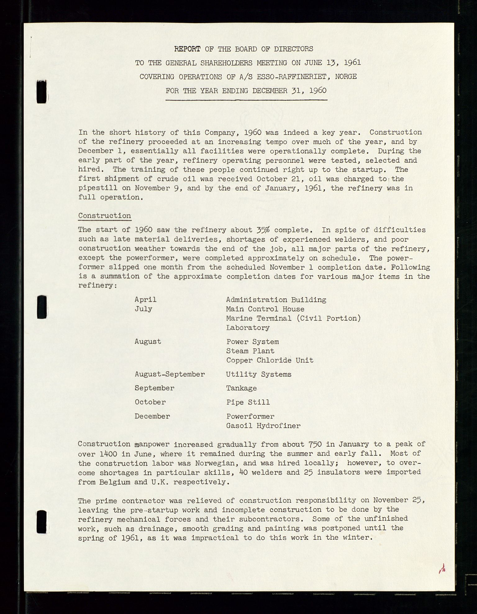 PA 1537 - A/S Essoraffineriet Norge, AV/SAST-A-101957/A/Aa/L0001/0002: Styremøter / Shareholder meetings, board meetings, by laws (vedtekter), 1957-1960, p. 15