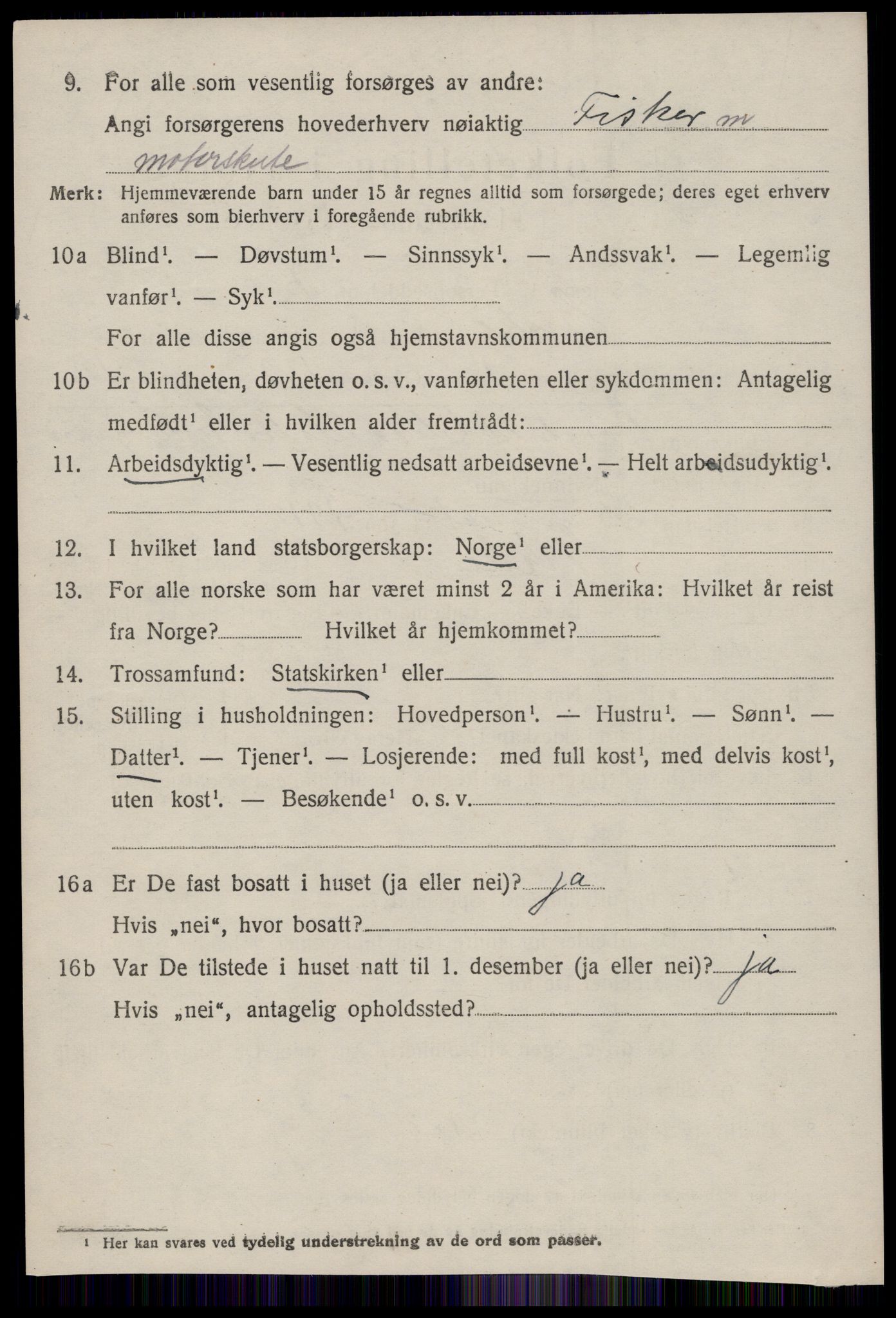 SAT, 1920 census for Giske, 1920, p. 1673