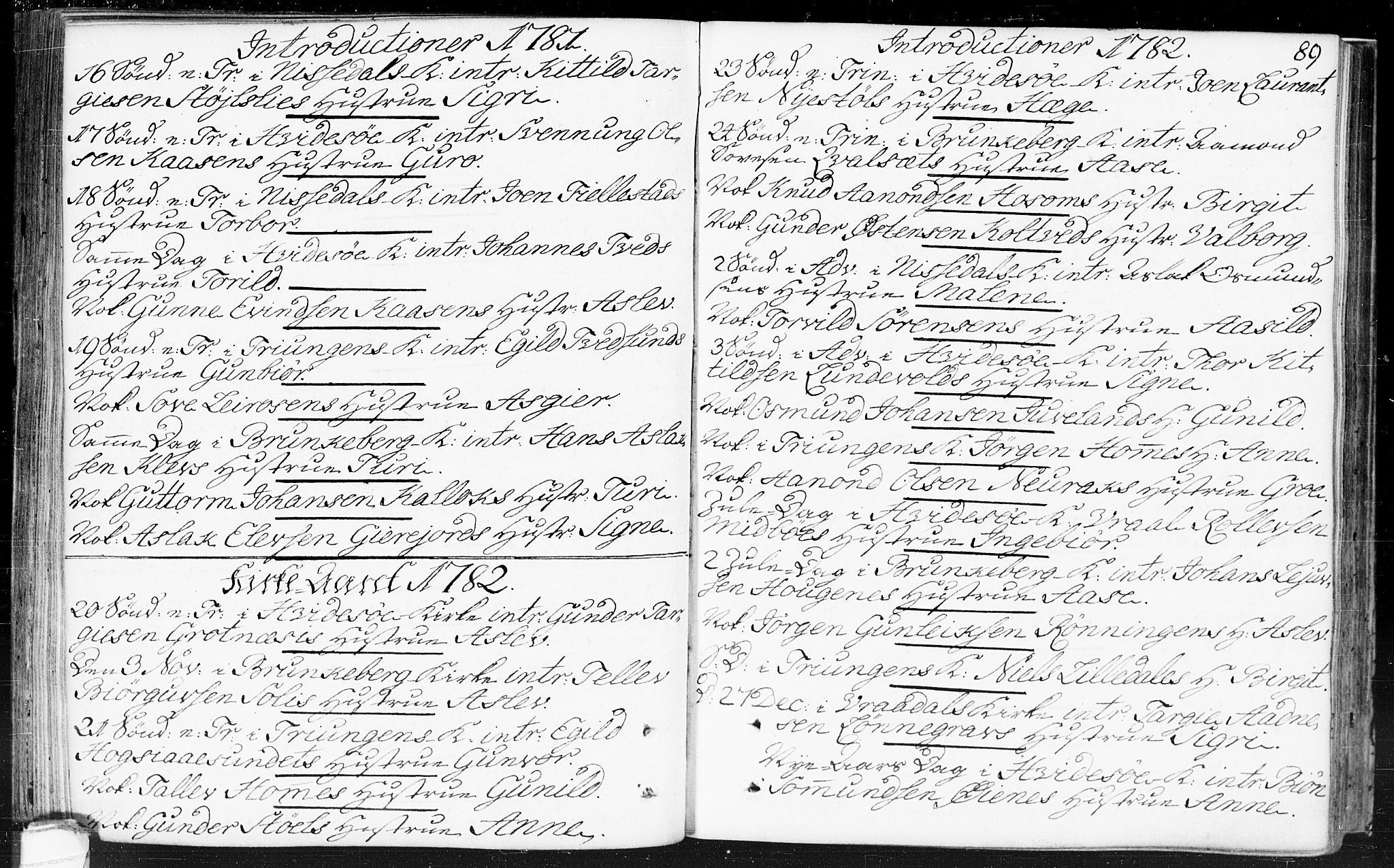 Kviteseid kirkebøker, SAKO/A-276/F/Fa/L0002: Parish register (official) no. I 2, 1773-1786, p. 89
