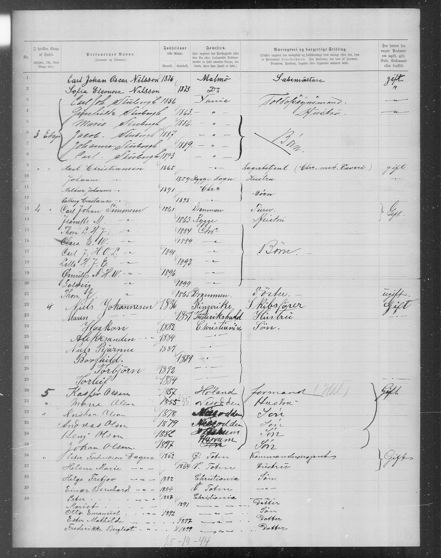 OBA, Municipal Census 1899 for Kristiania, 1899, p. 11026