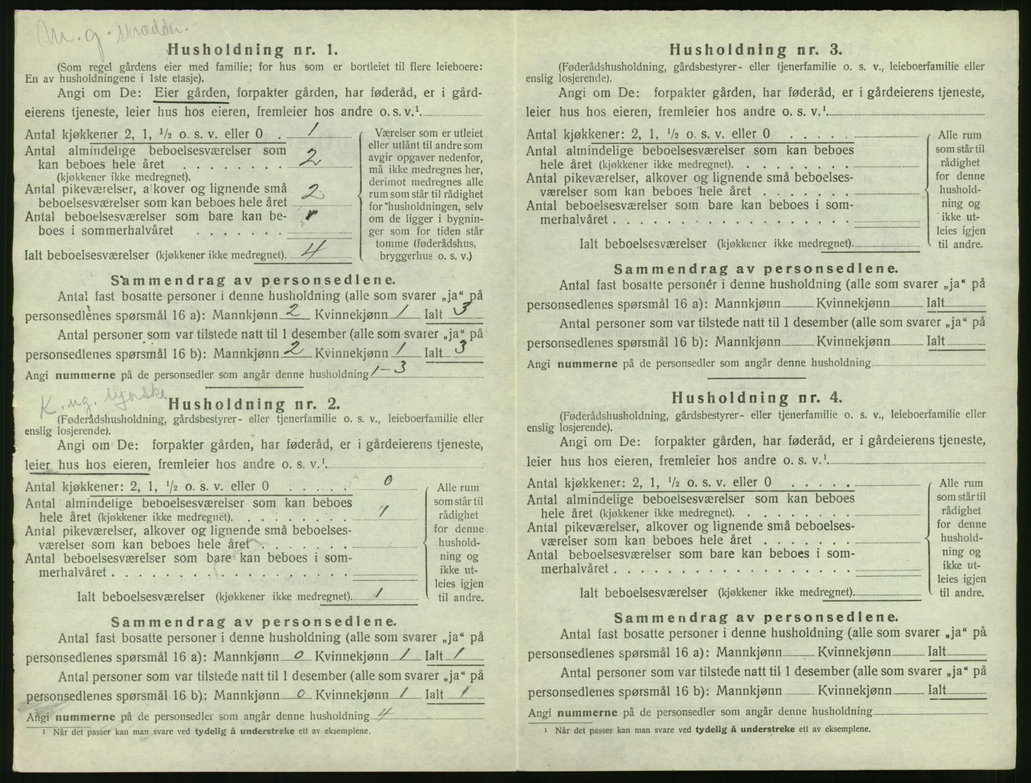 SAT, 1920 census for Hen, 1920, p. 113