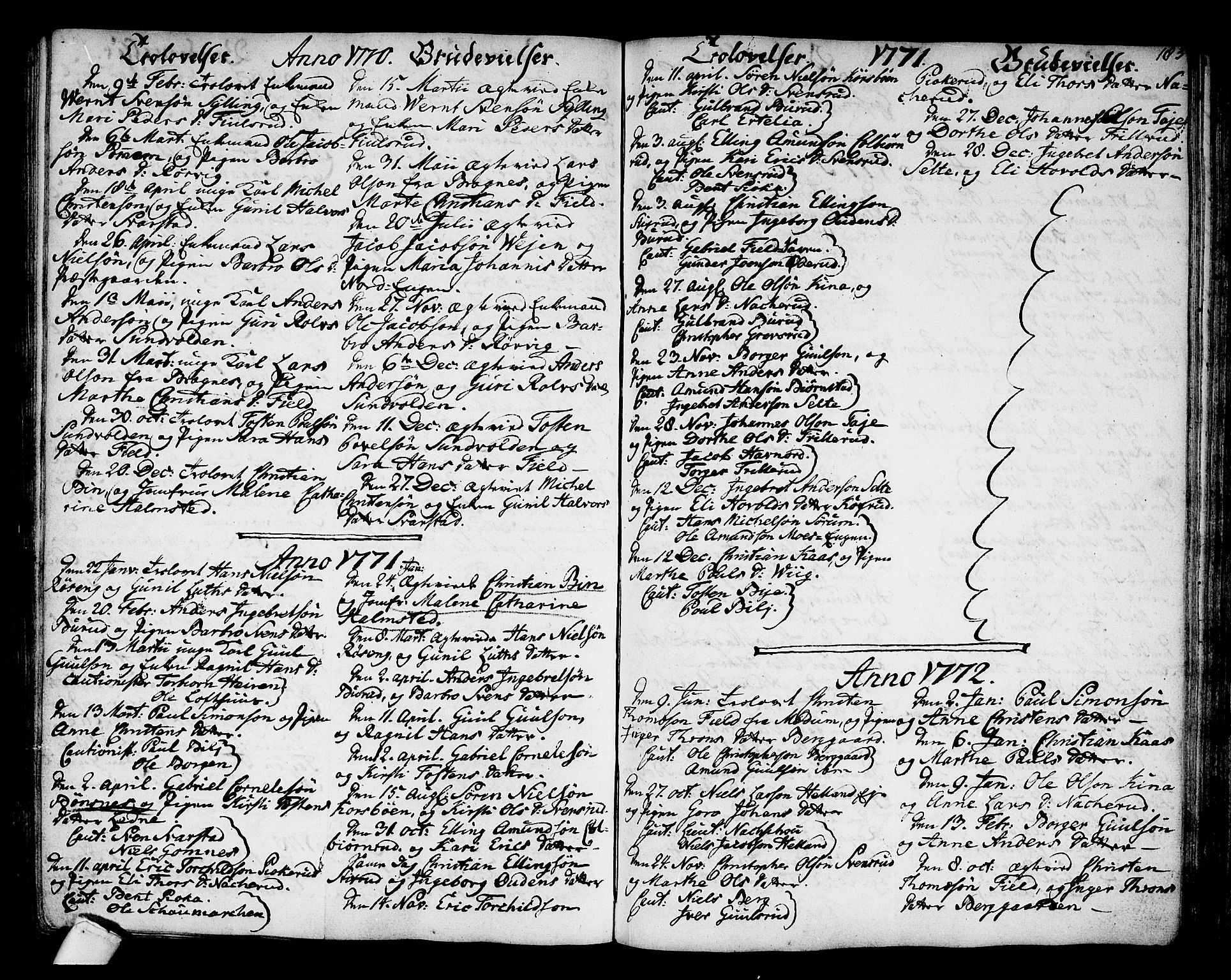 Hole kirkebøker, SAKO/A-228/F/Fa/L0002: Parish register (official) no. I 2, 1766-1814, p. 183