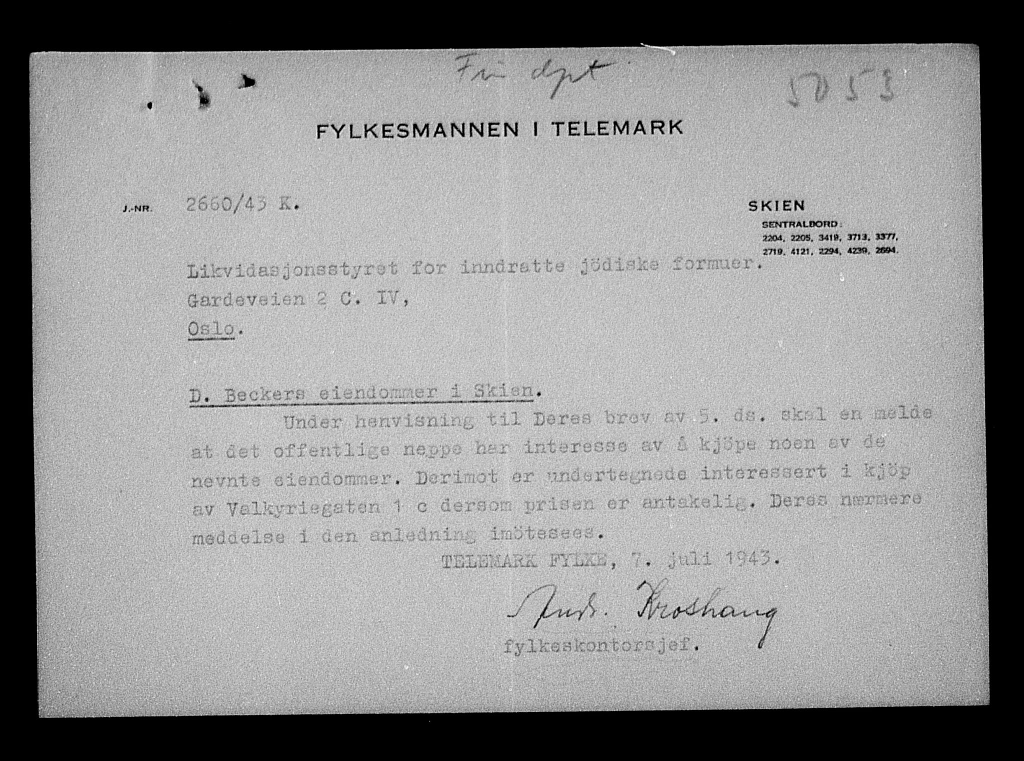 Justisdepartementet, Tilbakeføringskontoret for inndratte formuer, AV/RA-S-1564/H/Hc/Hcd/L0990: --, 1945-1947, p. 113