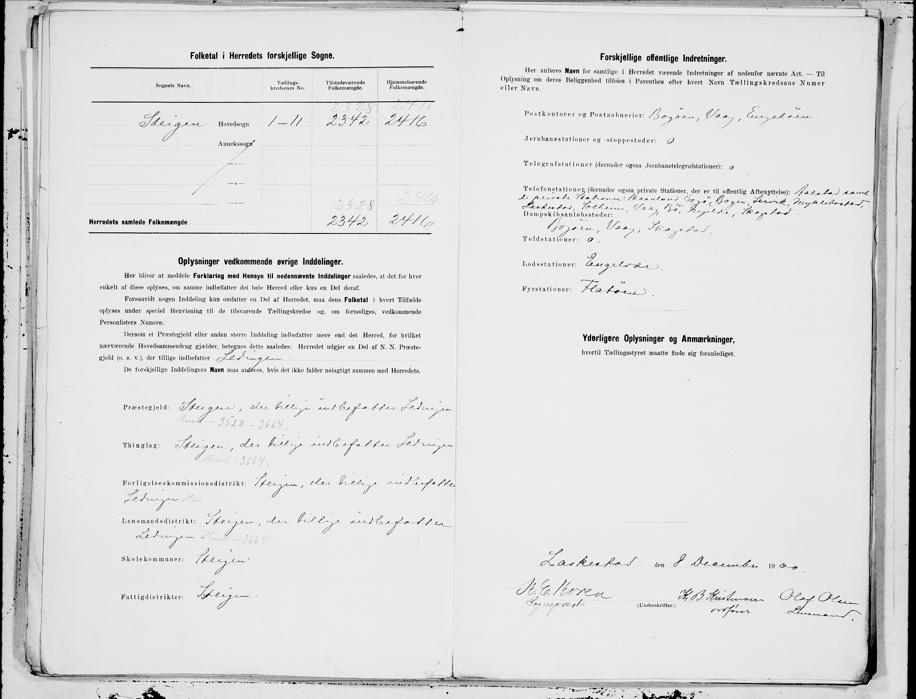 SAT, 1900 census for Steigen, 1900, p. 25