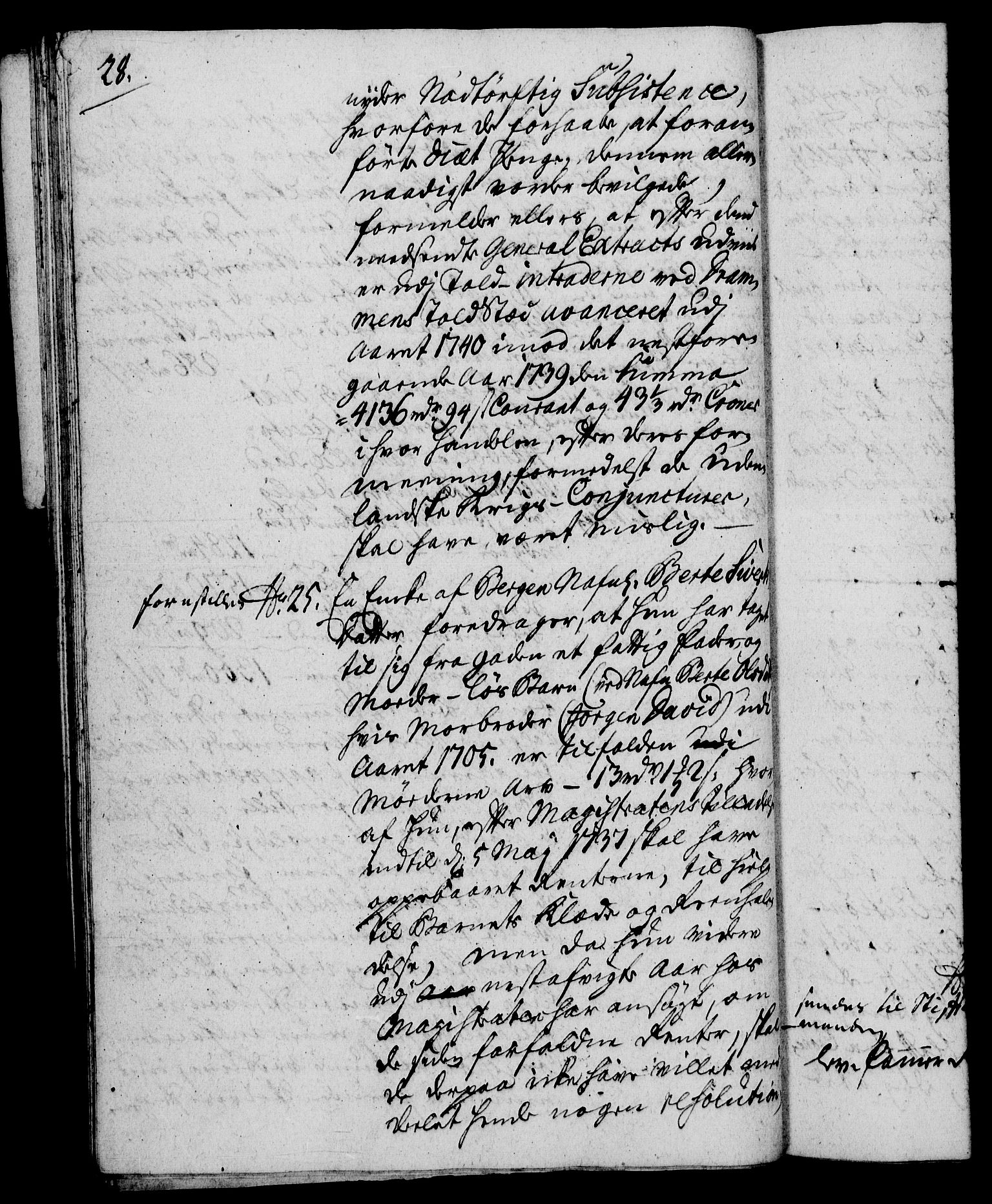 Rentekammeret, Kammerkanselliet, AV/RA-EA-3111/G/Gh/Gha/L0023: Norsk ekstraktmemorialprotokoll (merket RK 53.68), 1741-1742, p. 28