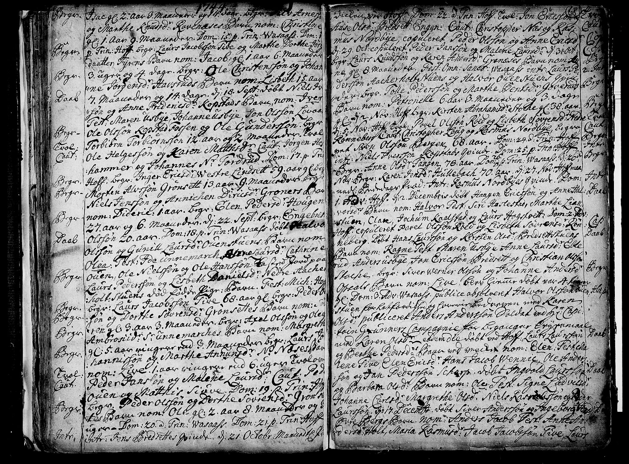 Hof kirkebøker, SAKO/A-64/F/Fa/L0001: Parish register (official) no. I 1, 1704-1745, p. 68
