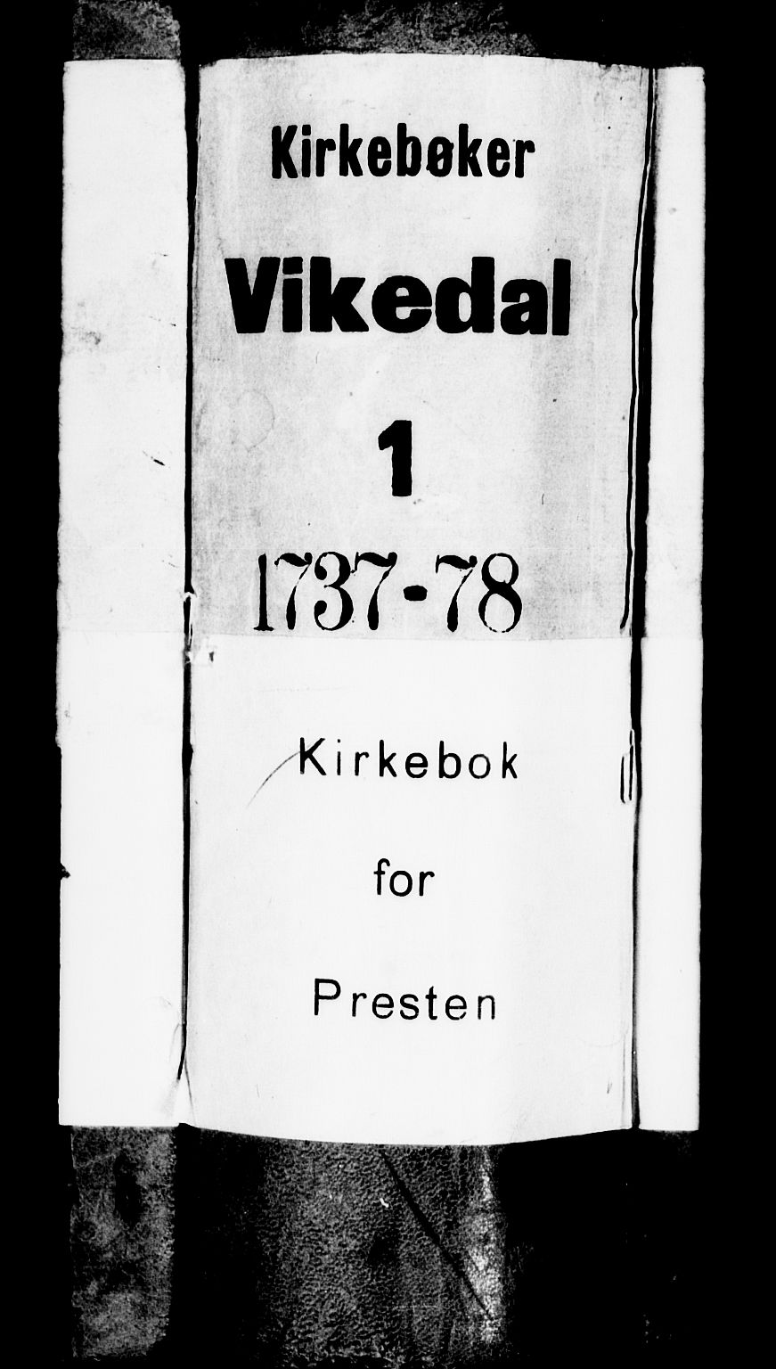 Vikedal sokneprestkontor, AV/SAST-A-101840/01/IV: Parish register (official) no. A 1, 1737-1778