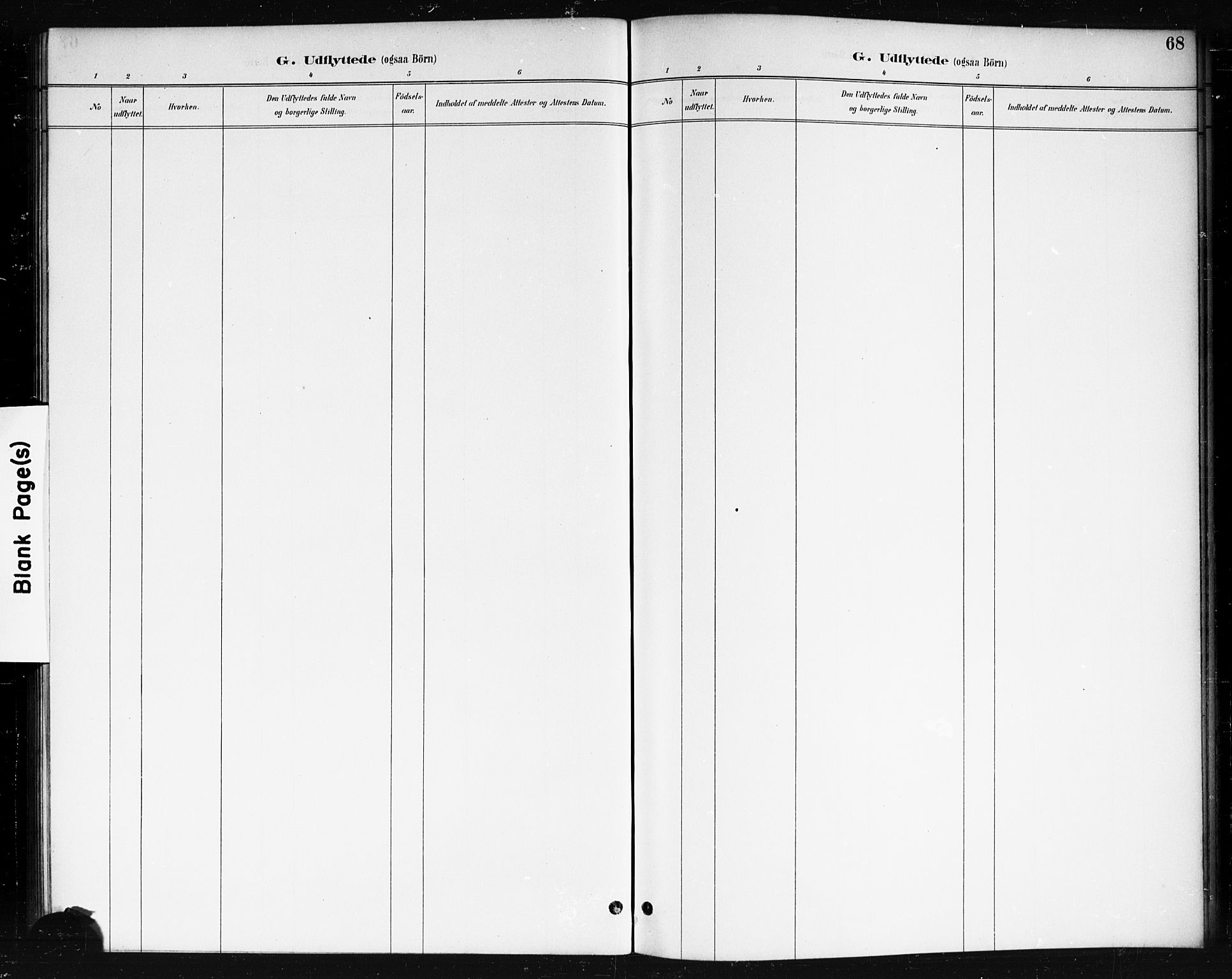 Skjeberg prestekontor Kirkebøker, SAO/A-10923/F/Fb/L0001: Parish register (official) no. II 1, 1886-1894, p. 68