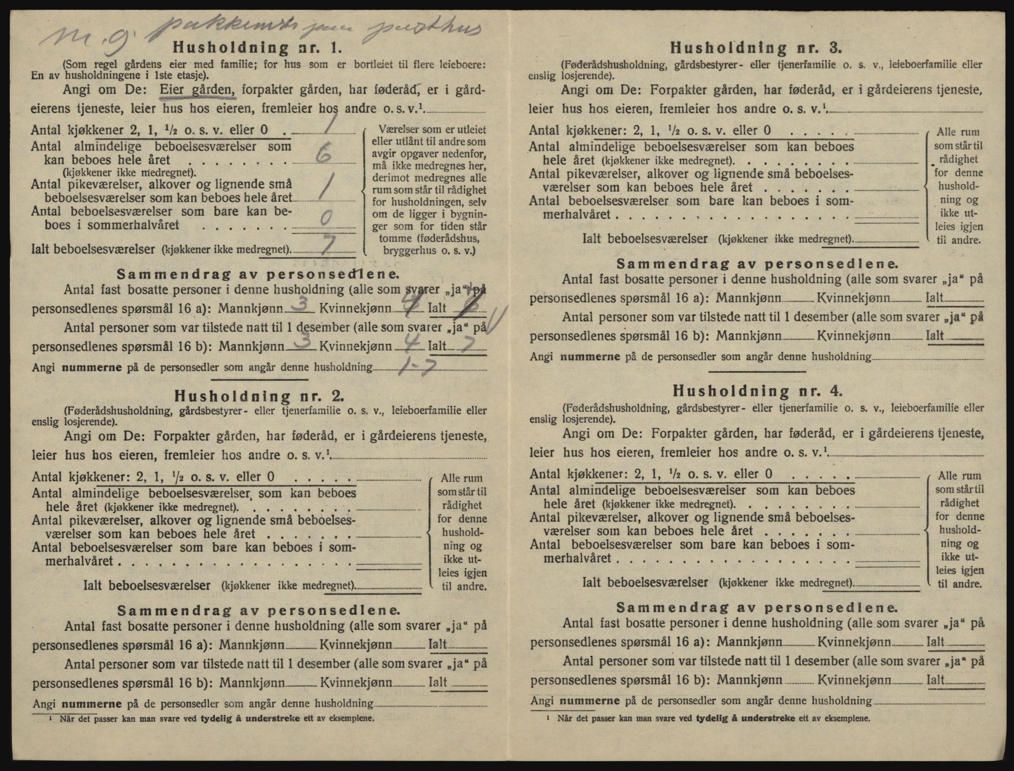 SAO, 1920 census for Glemmen, 1920, p. 1366