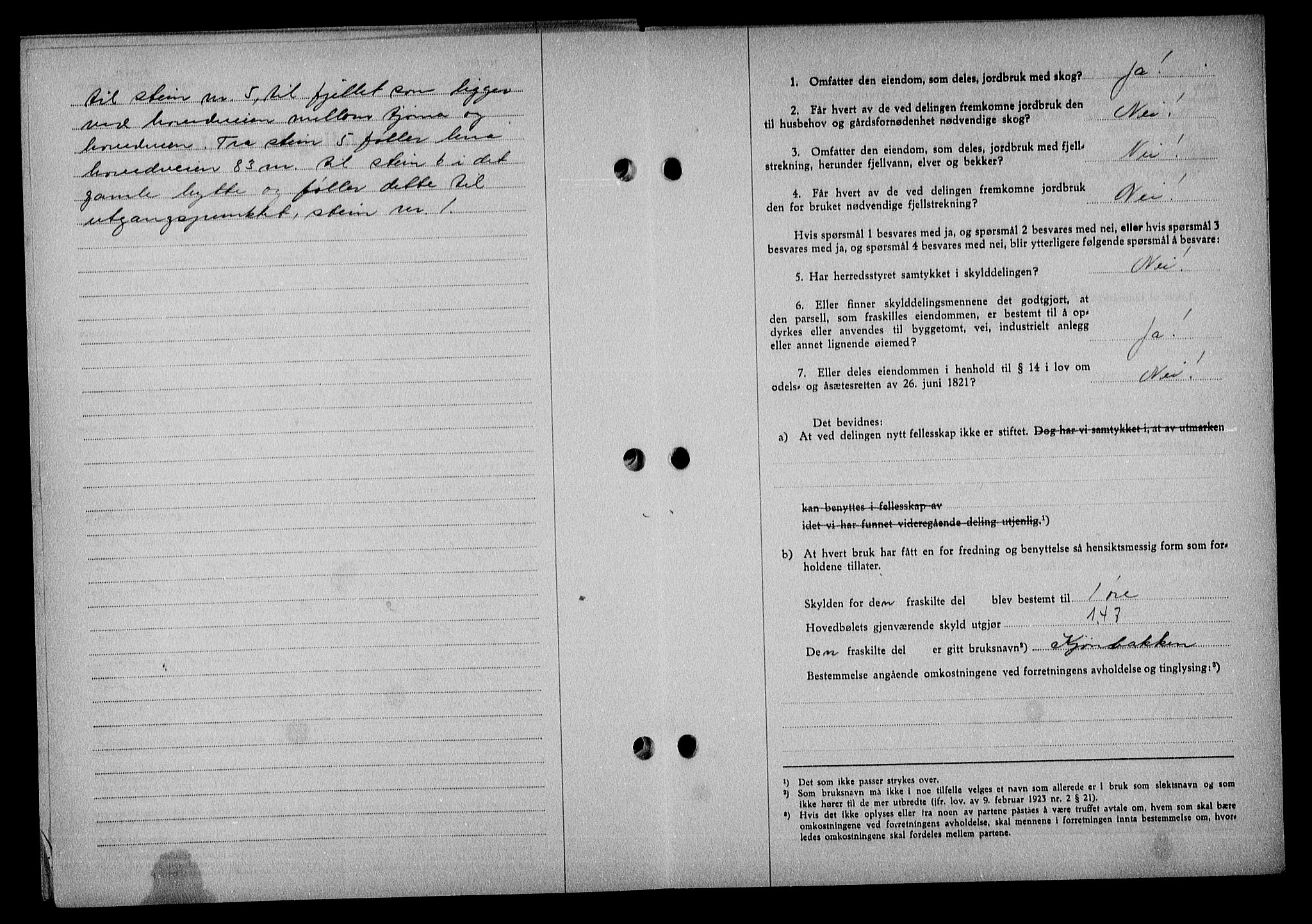 Nedenes sorenskriveri, AV/SAK-1221-0006/G/Gb/Gba/L0049: Mortgage book no. A-III, 1941-1942, Diary no: : 261/1942