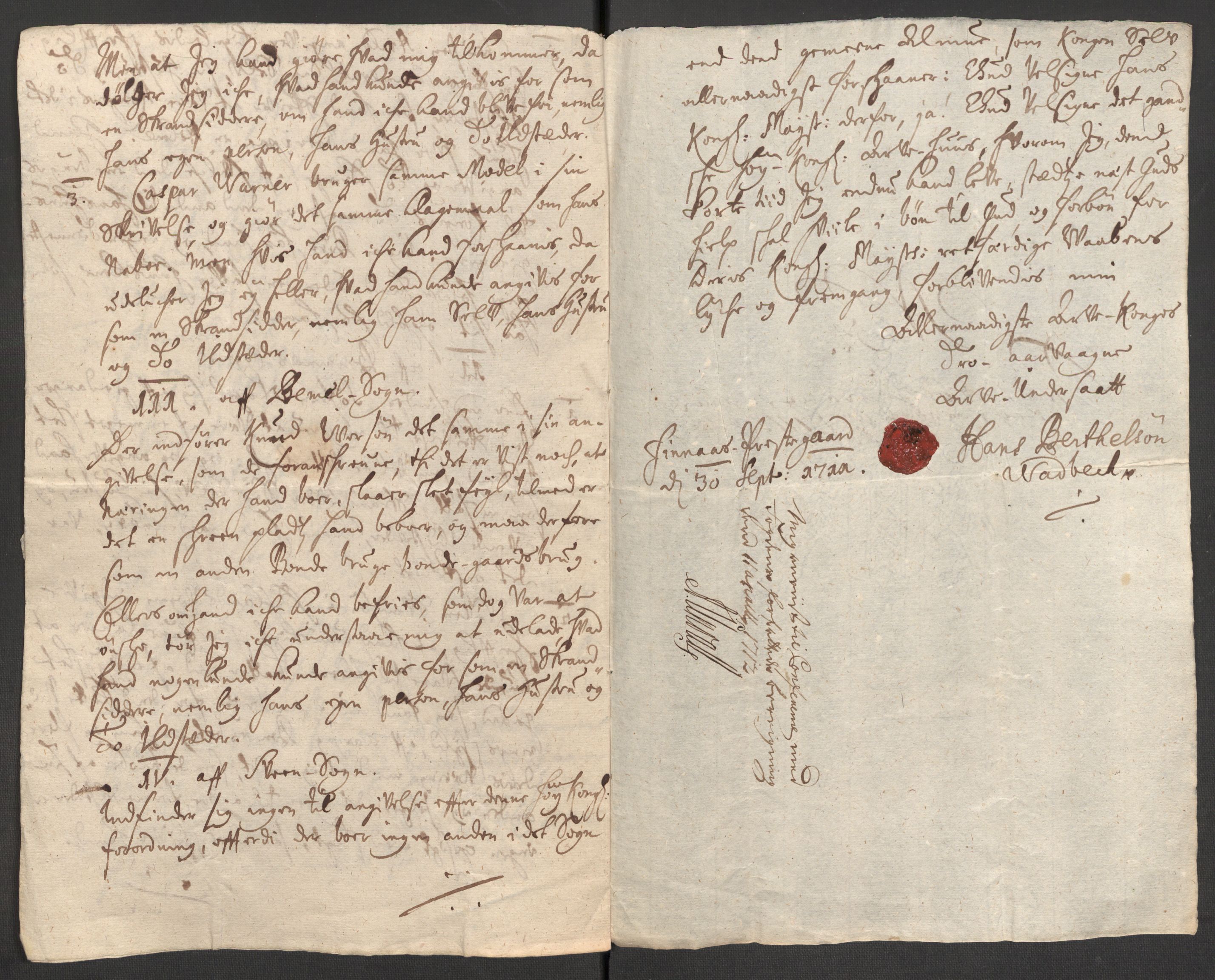 Rentekammeret inntil 1814, Reviderte regnskaper, Fogderegnskap, AV/RA-EA-4092/R48/L2987: Fogderegnskap Sunnhordland og Hardanger, 1711, p. 200