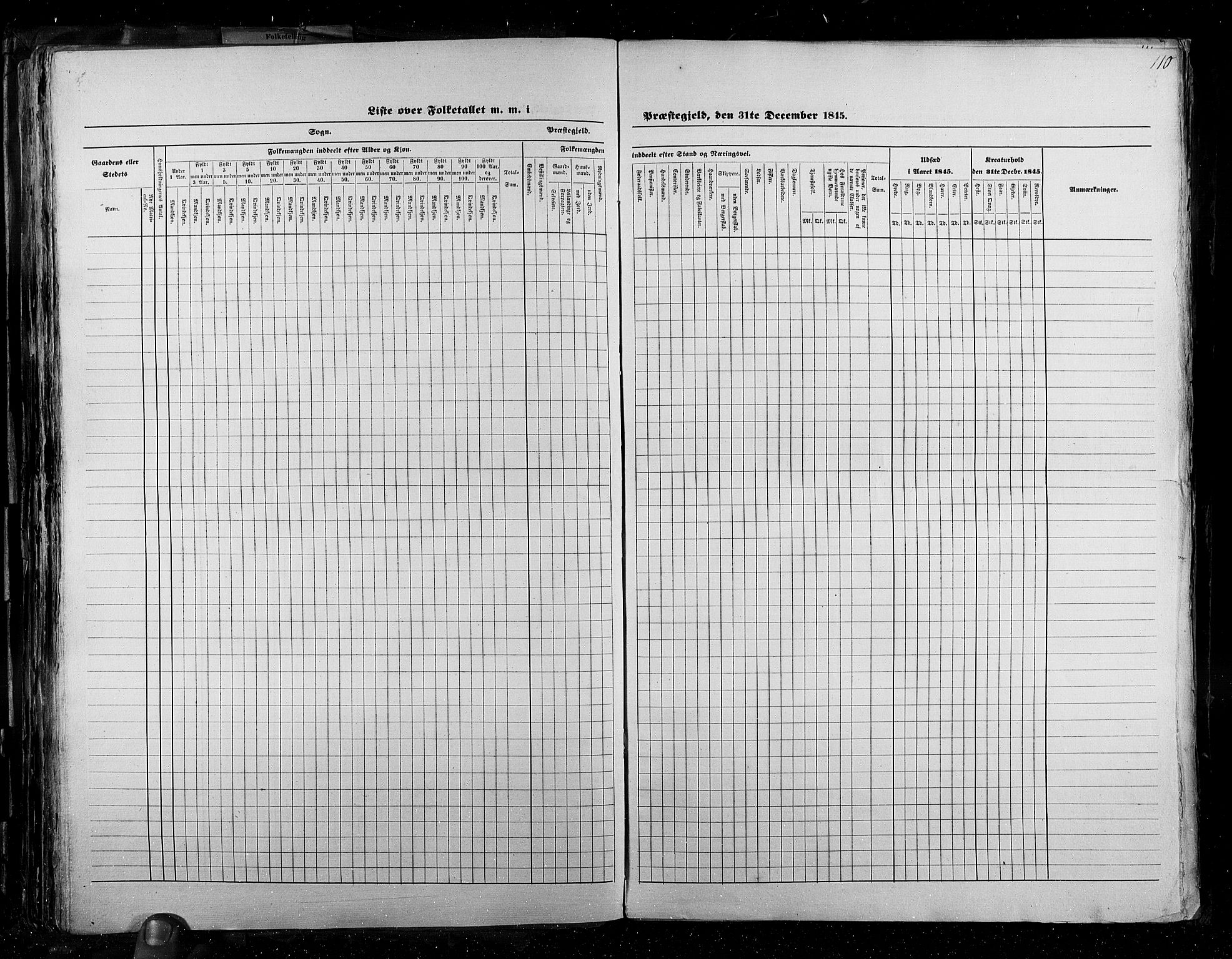 RA, Census 1845, vol. 2: Smålenenes amt og Akershus amt, 1845, p. 110