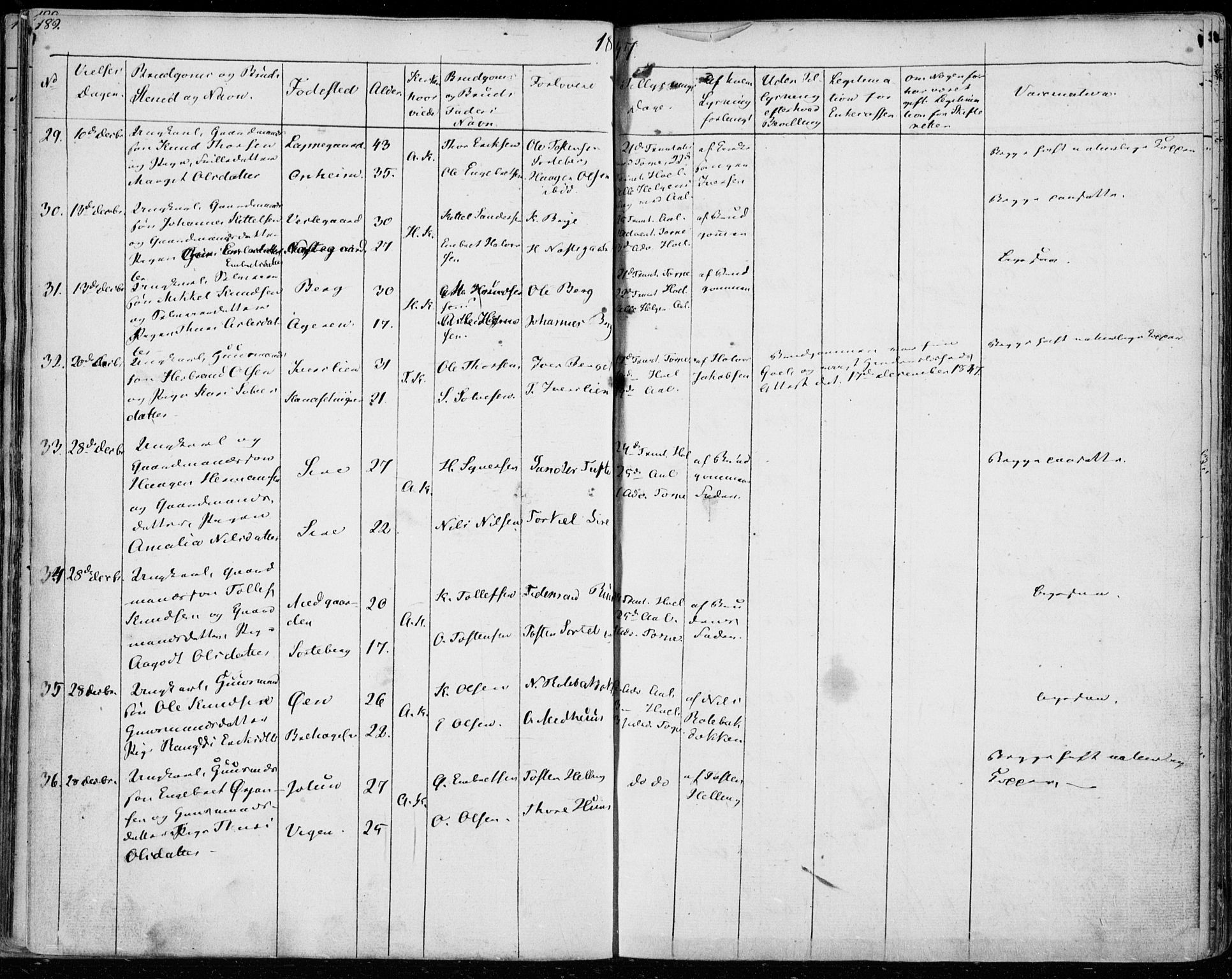 Ål kirkebøker, AV/SAKO-A-249/F/Fa/L0005: Parish register (official) no. I 5, 1825-1848, p. 189