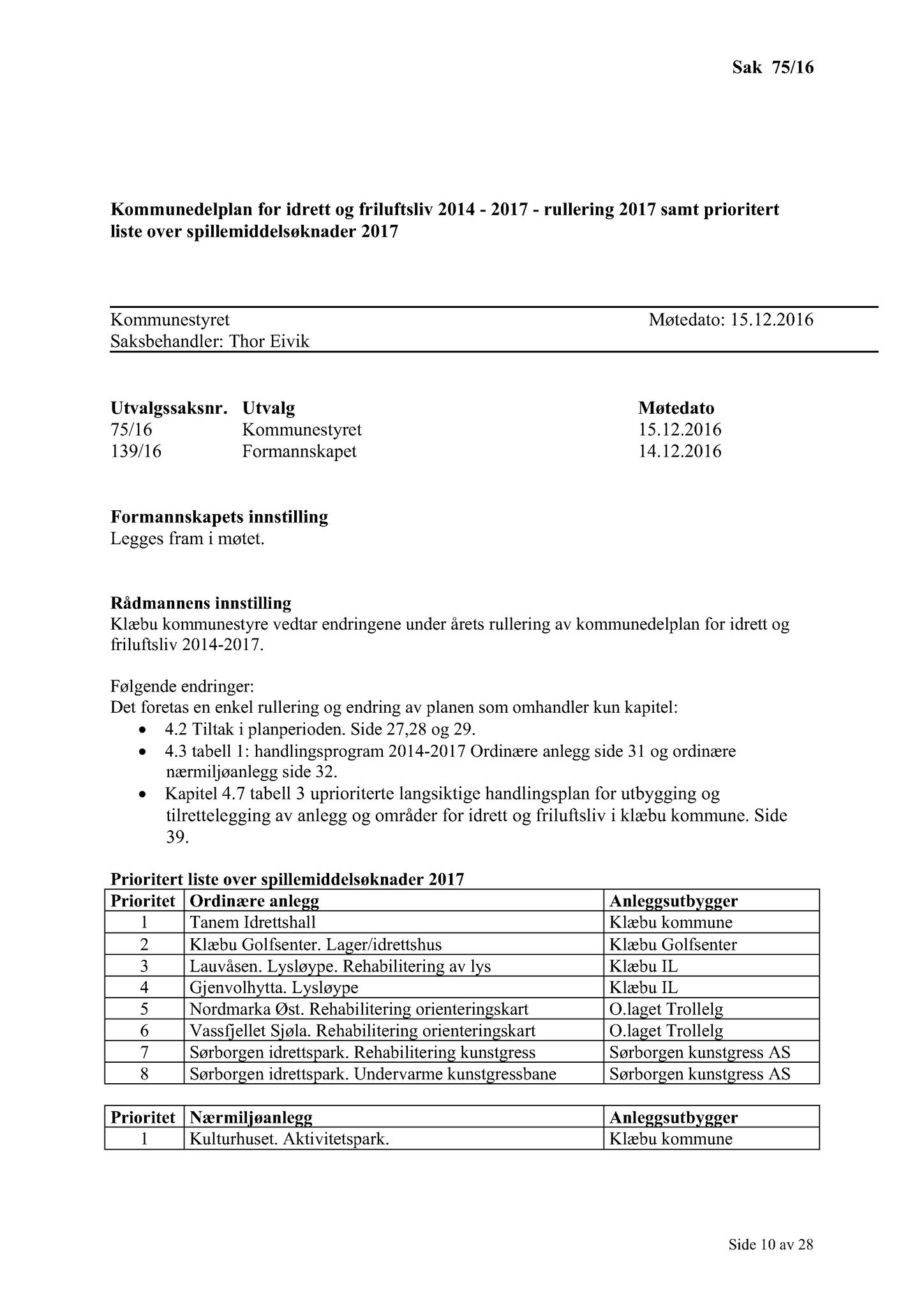 Klæbu Kommune, TRKO/KK/01-KS/L009: Kommunestyret - Møtedokumenter, 2016, p. 2013