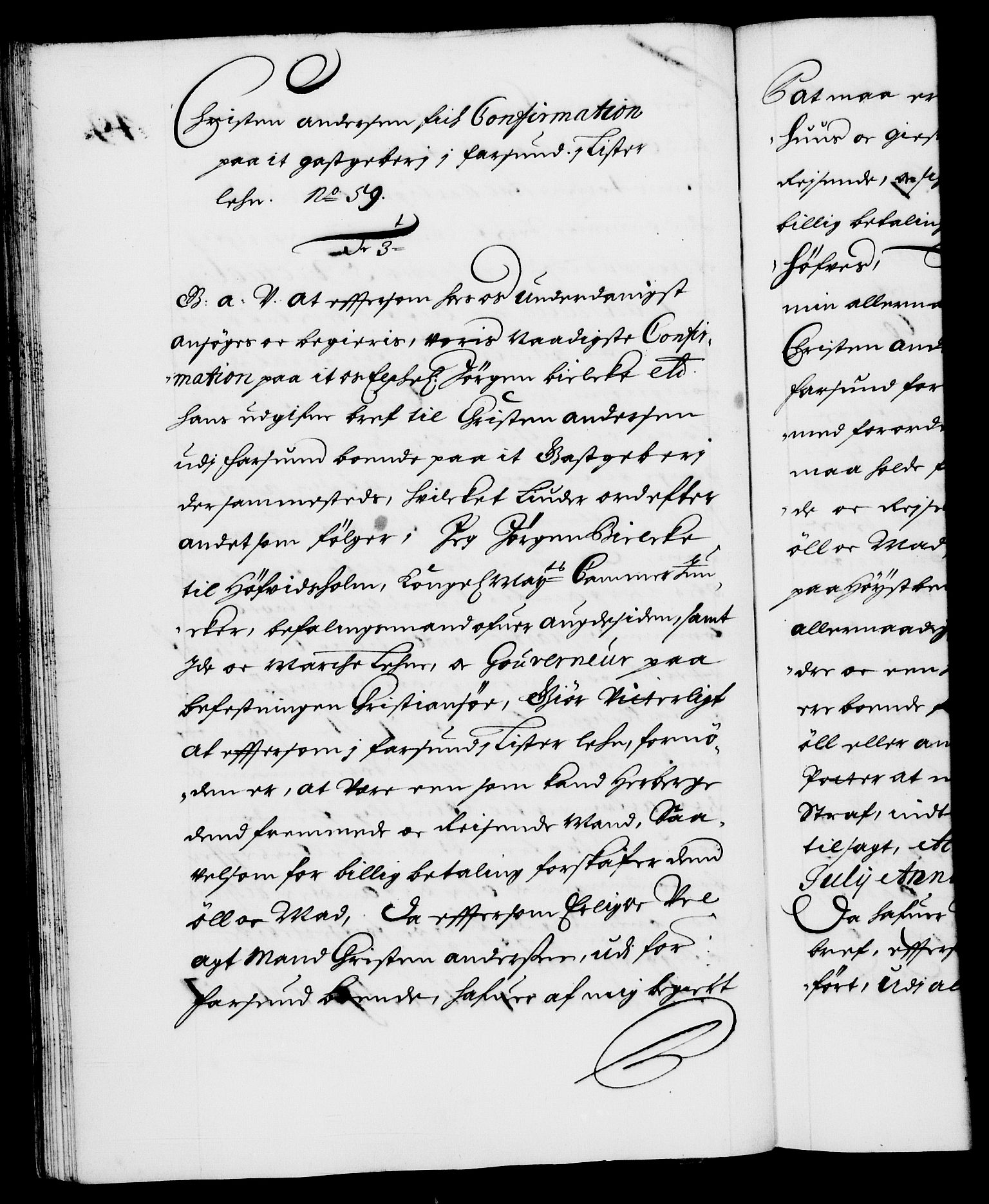 Danske Kanselli 1572-1799, RA/EA-3023/F/Fc/Fca/Fcaa/L0009: Norske registre (mikrofilm), 1657-1660, p. 49b
