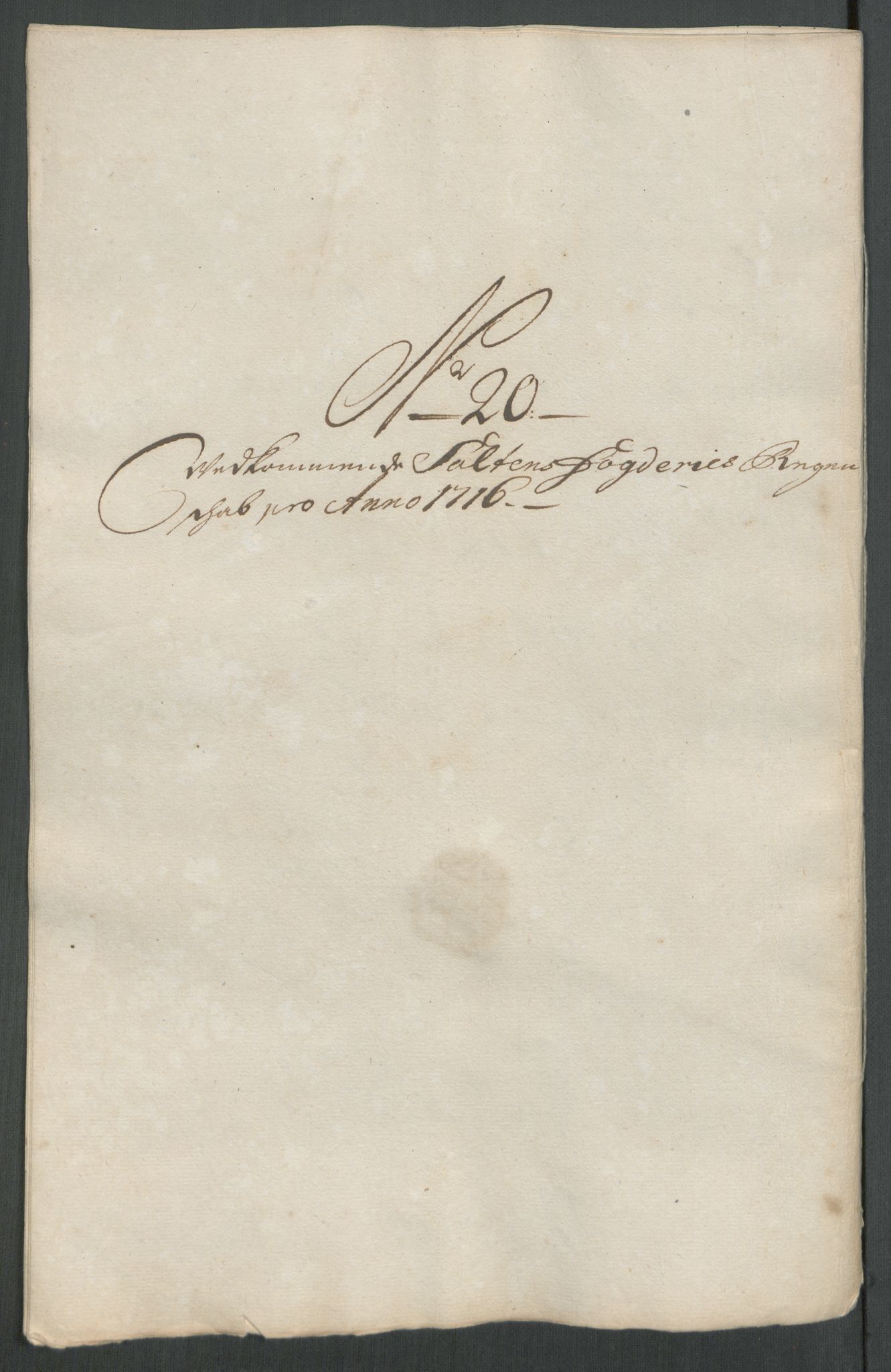 Rentekammeret inntil 1814, Reviderte regnskaper, Fogderegnskap, AV/RA-EA-4092/R66/L4586: Fogderegnskap Salten, 1716, p. 139