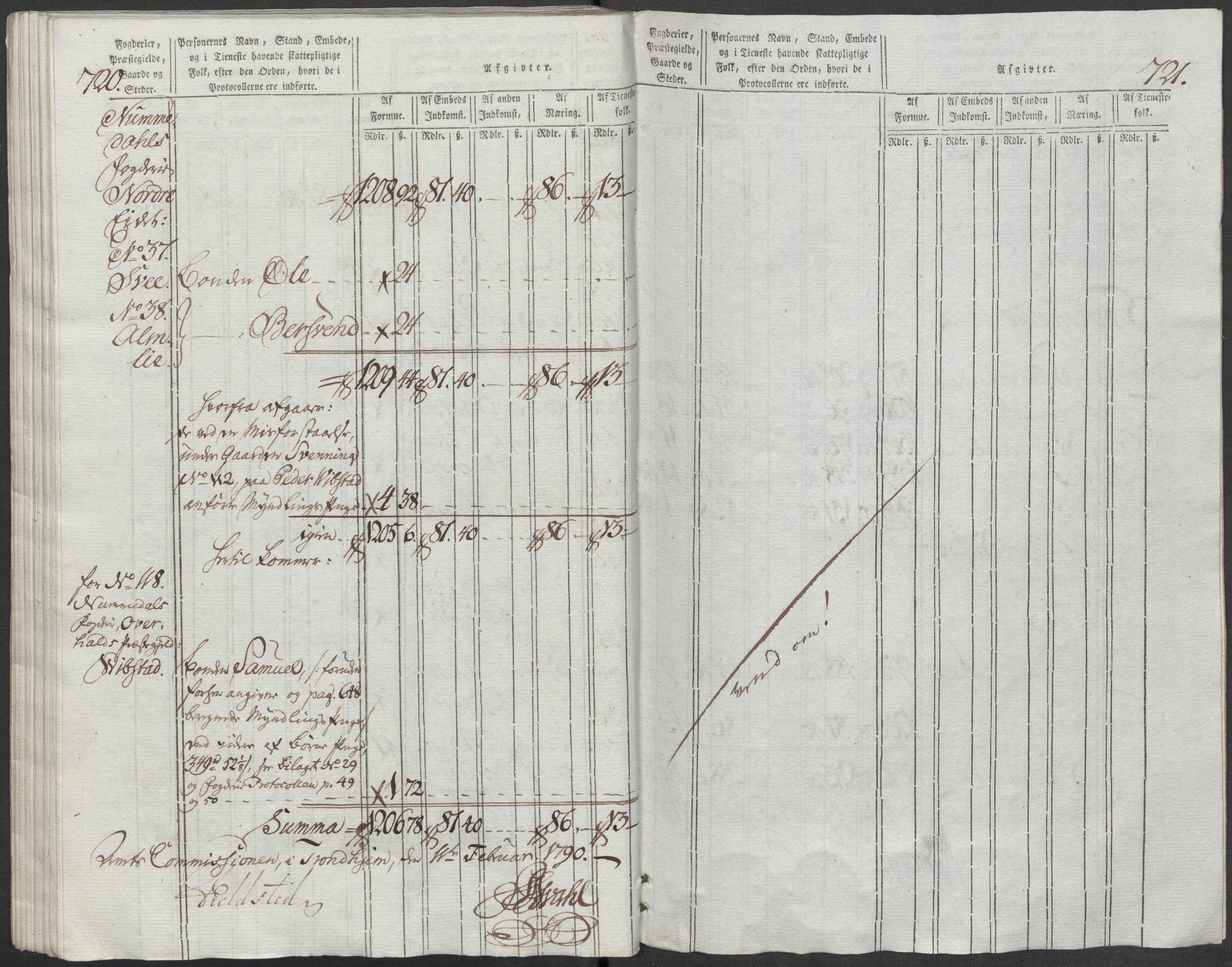 Rentekammeret inntil 1814, Reviderte regnskaper, Mindre regnskaper, AV/RA-EA-4068/Rf/Rfe/L0025: Moss, Onsøy, Tune og Veme fogderi. Namdal fogderi, 1789, p. 236